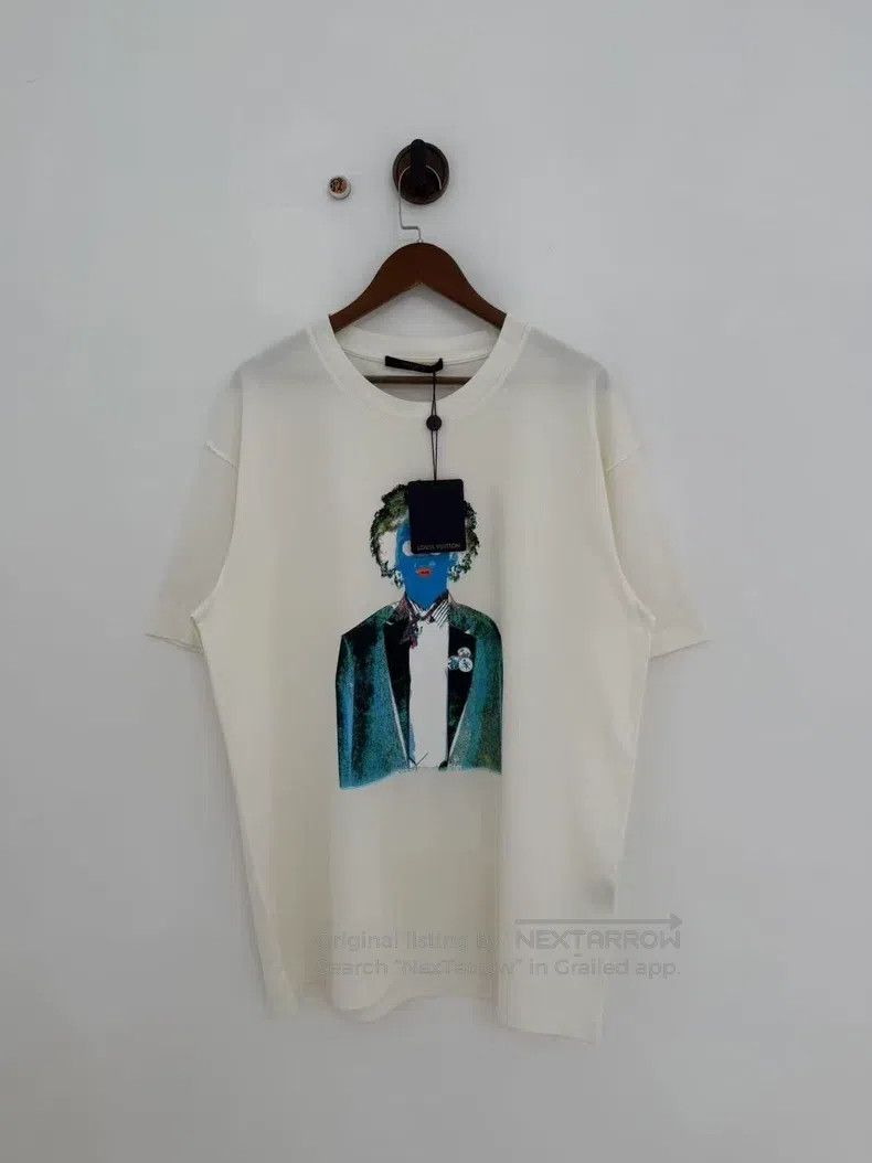 Louis Vuitton Louis Vuitton Beige neon oil painting portrait logo short Size US XXL / EU 58 / 5 - 1 Thumbnail
