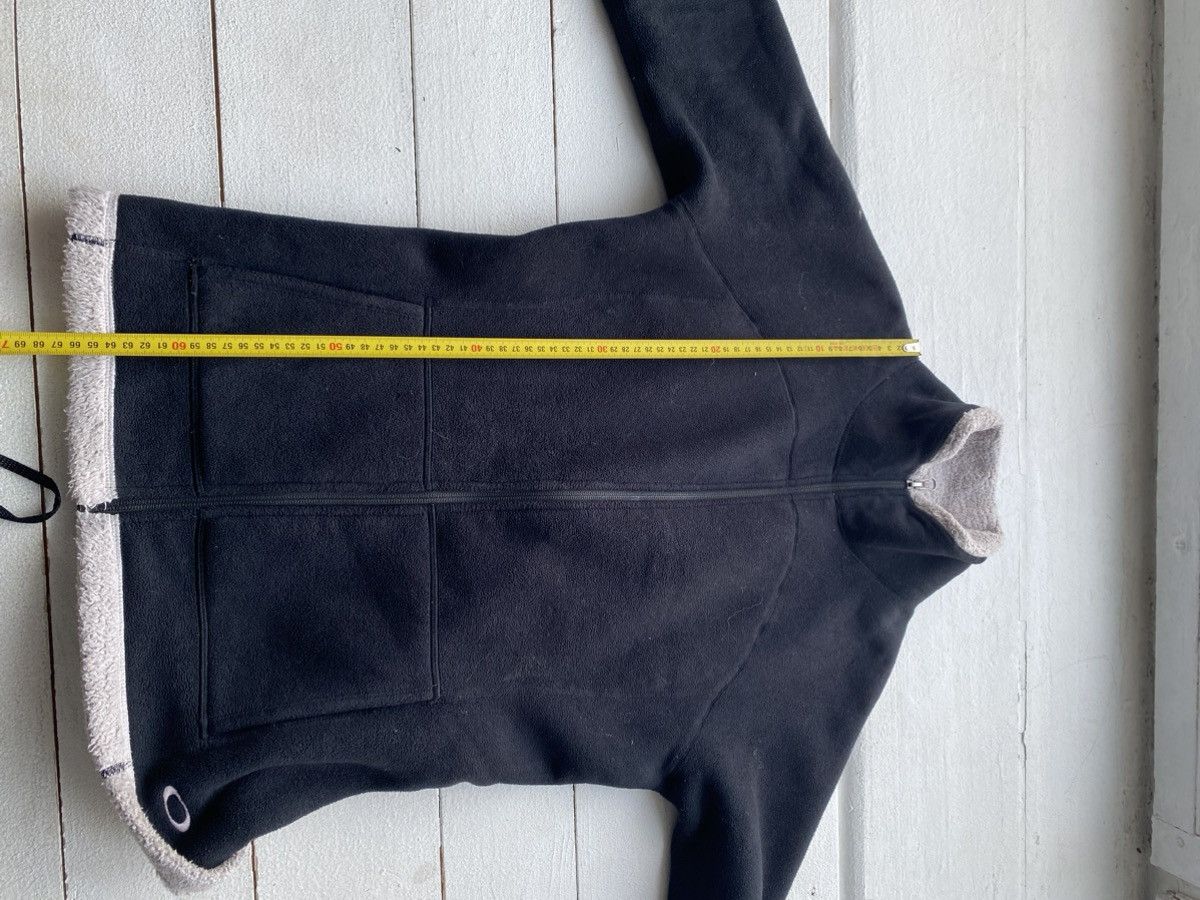 Oakley × Vintage 🔥90s Oakley Fleece Zip Sweatshirt Black Womens Medium Logo Size M / US 6-8 / IT 42-44 - 18 Thumbnail