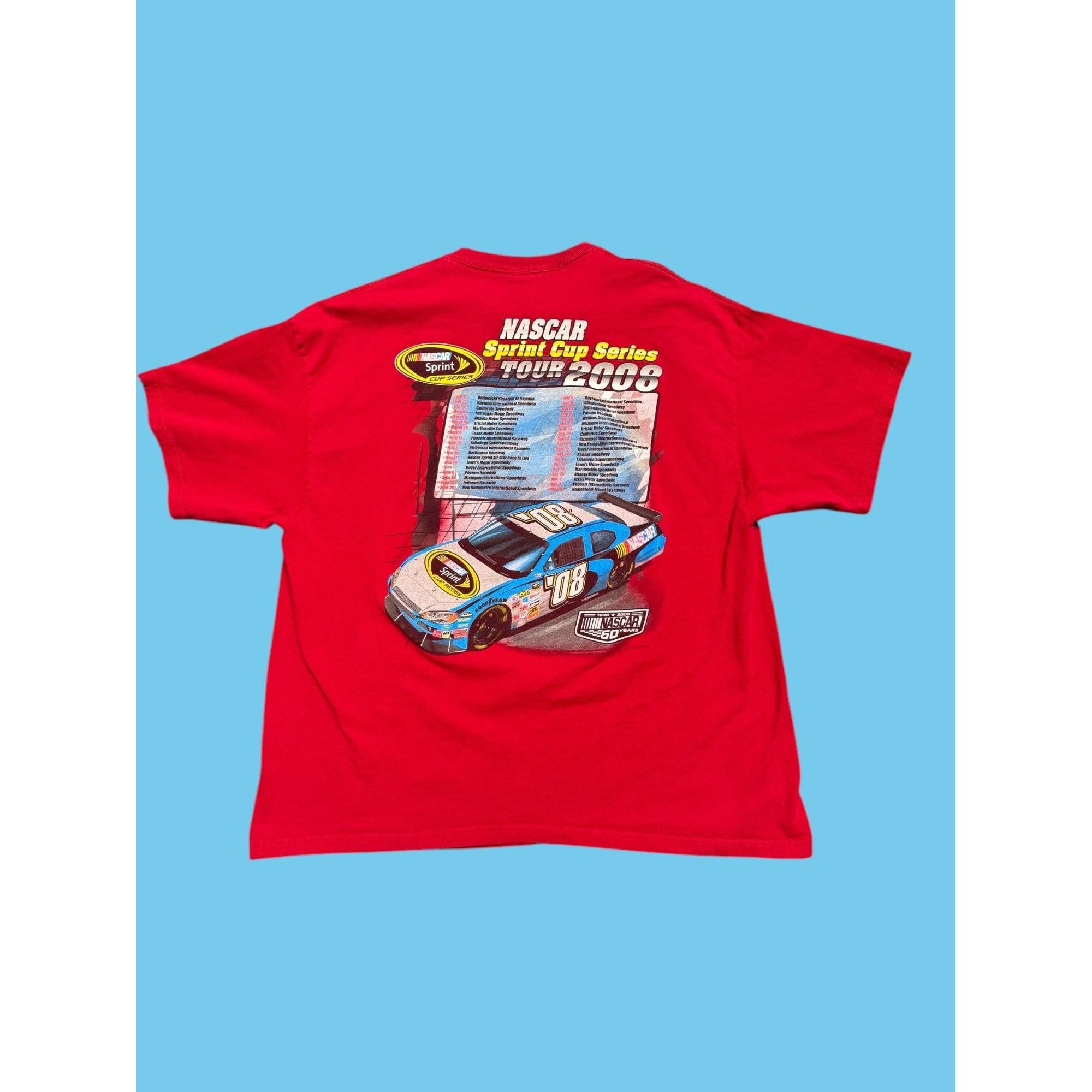 NASCAR NASCAR 2008 "Supercup Series Tour" T-Shirt Size US XXL / EU 58 / 5 - 4 Thumbnail