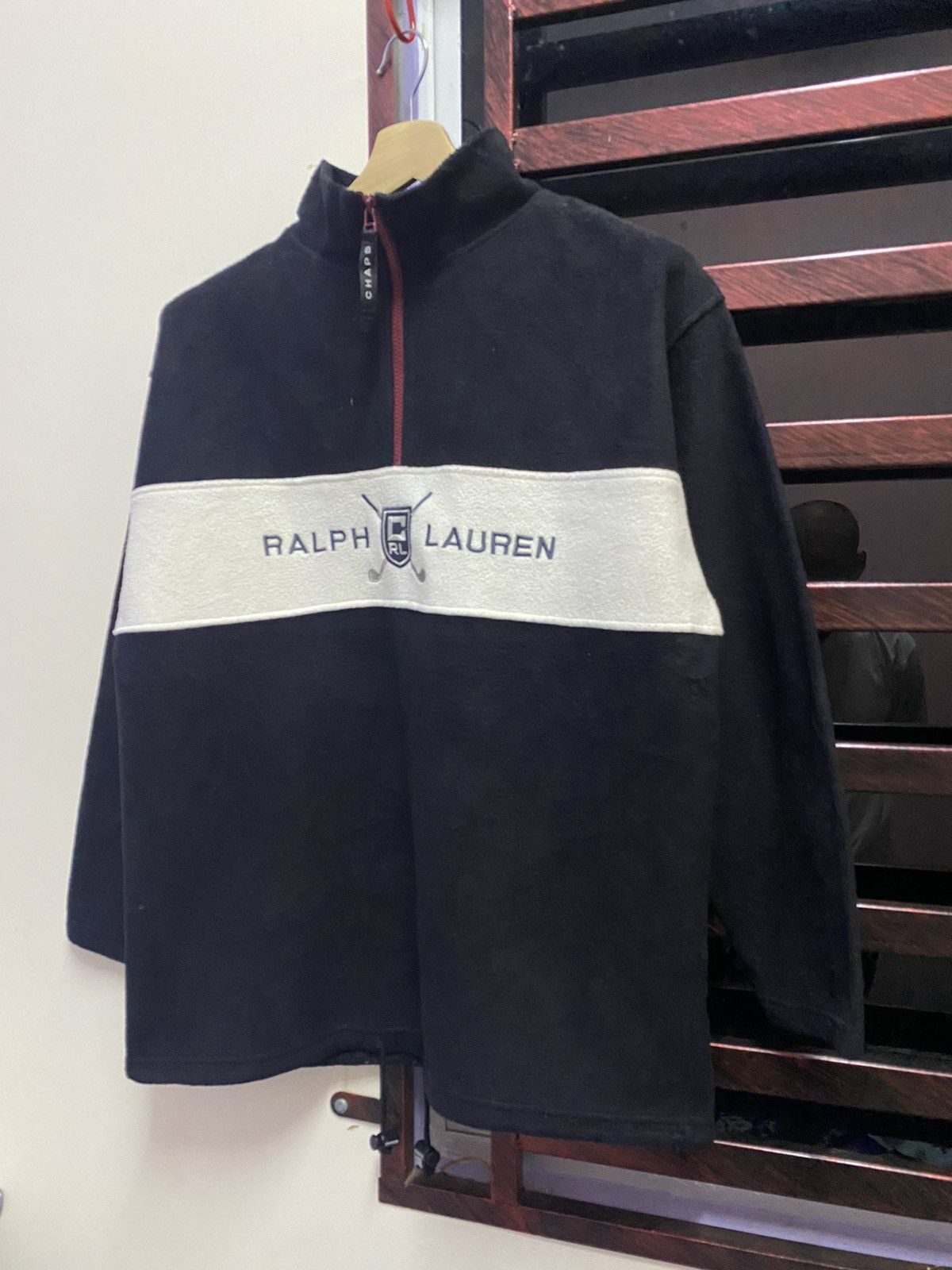 Chaps Ralph Lauren Vintage 90s Chaps Ralph Lauren Half Zipper Sweatshirt Size US L / EU 52-54 / 3 - 4 Thumbnail