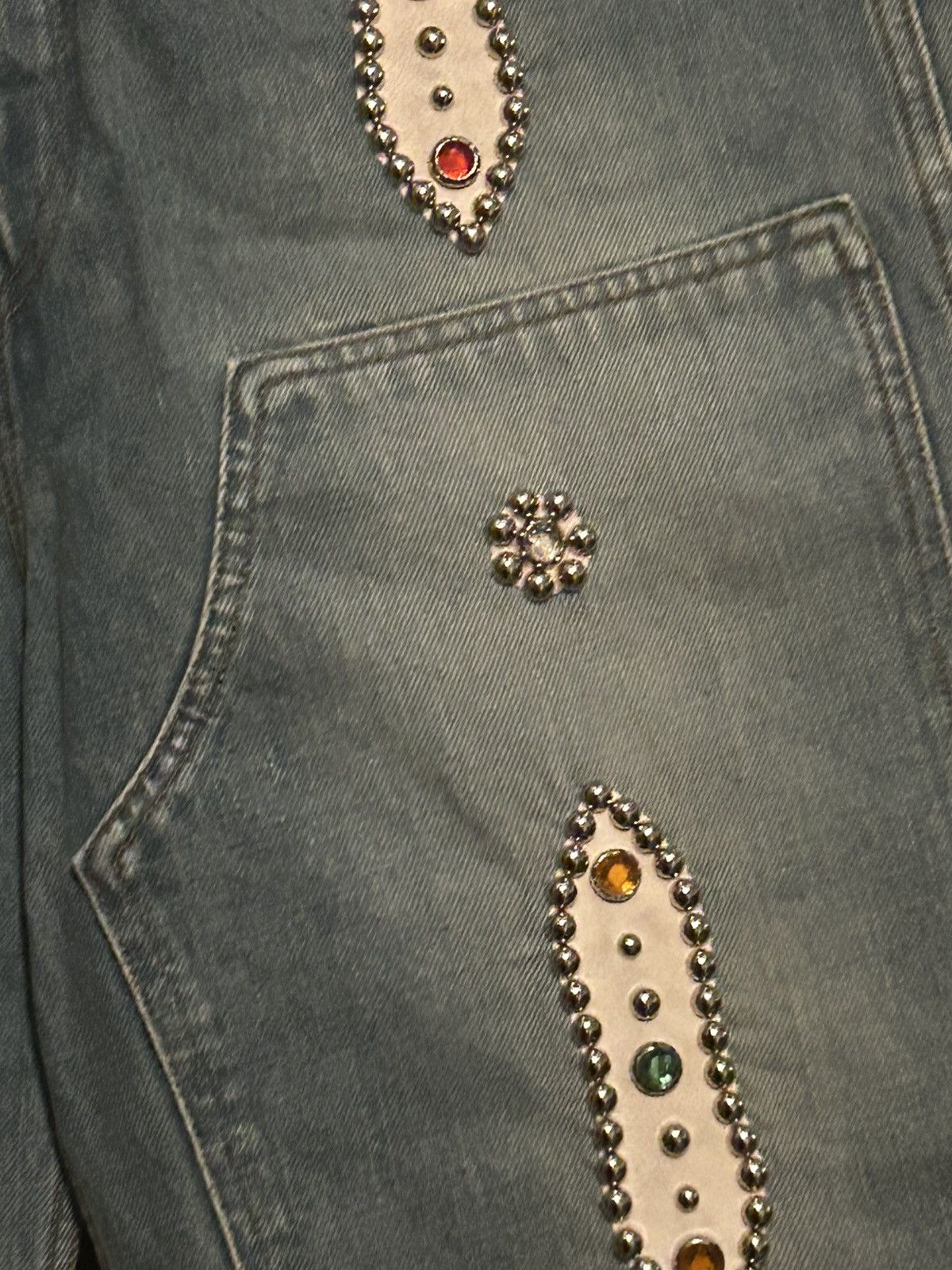 Kapital Kapital studs 14oz denim Shorts 34inch Size US 34 / EU 50 - 3 Thumbnail