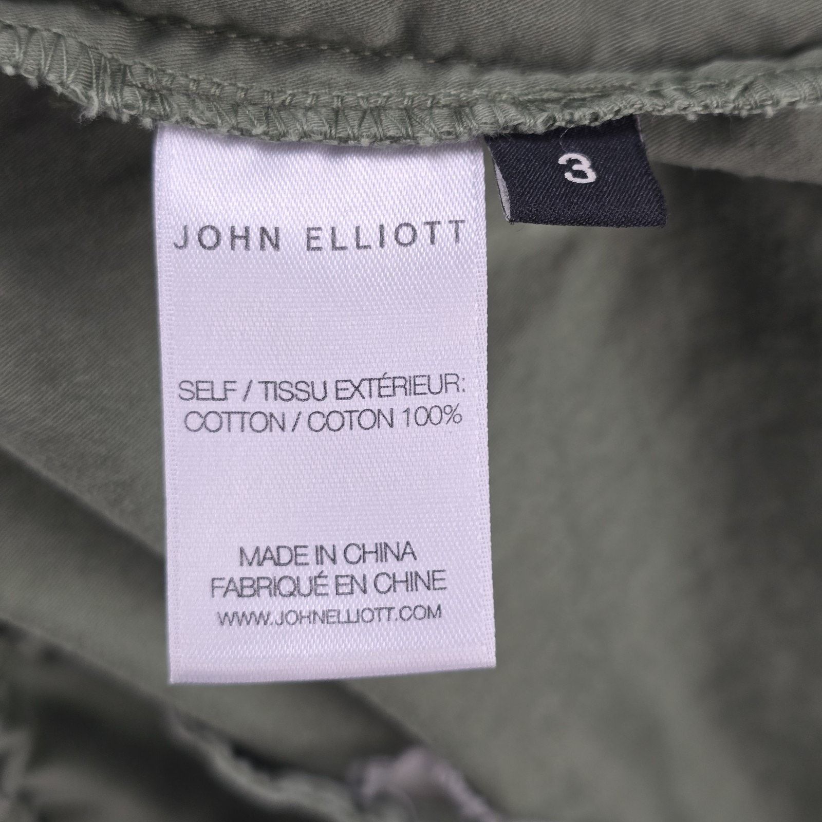 John Elliott John Elliott Back Sateen Cargo Pants Sz 3 Large Olive Green Size US 36 / EU 52 - 5 Thumbnail