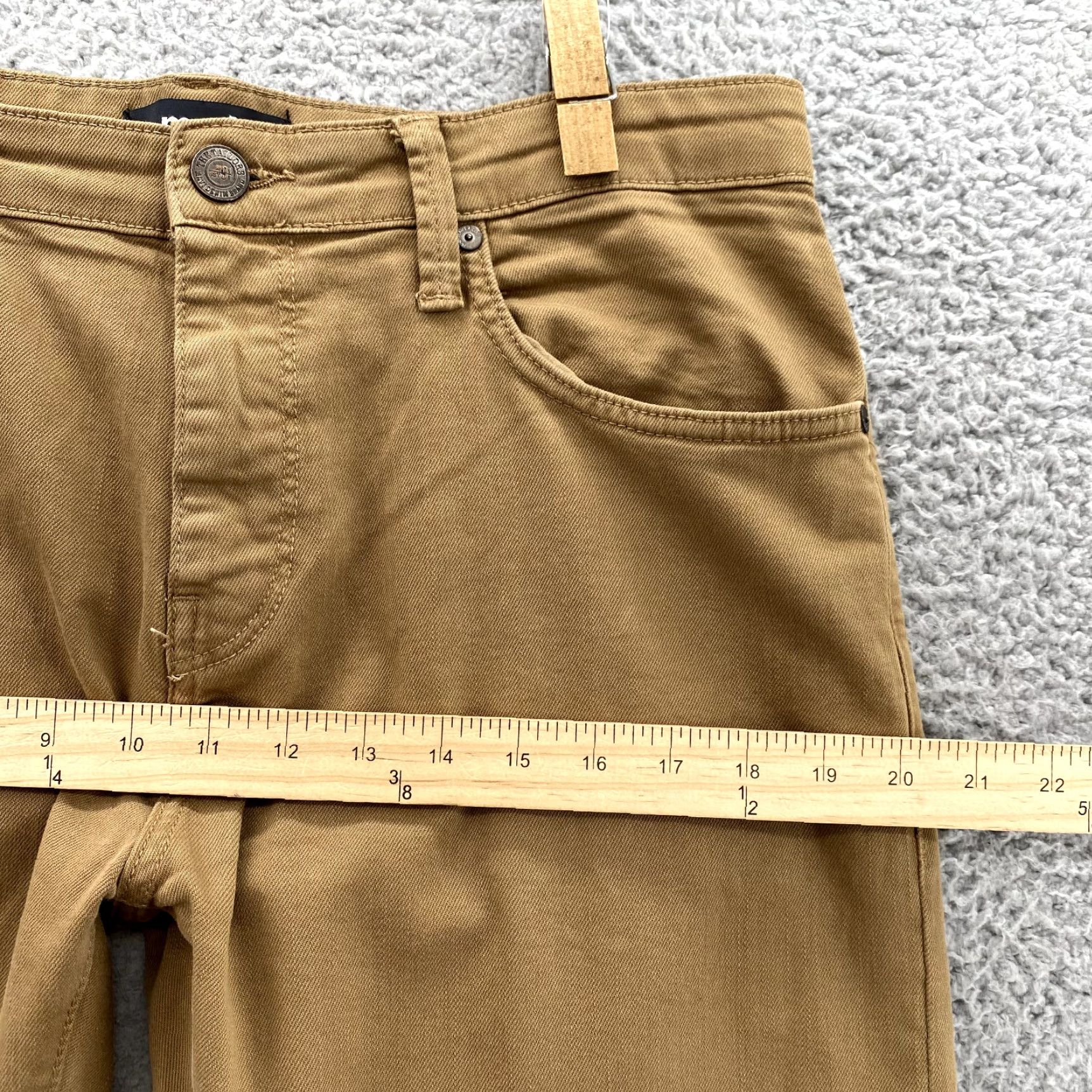 Vintage Mavi Jeans Zach Men's 32x31* Tan Twill Straight Travel Preppy Workwear Academia Jeans Size US 32 / EU 48 - 6 Thumbnail