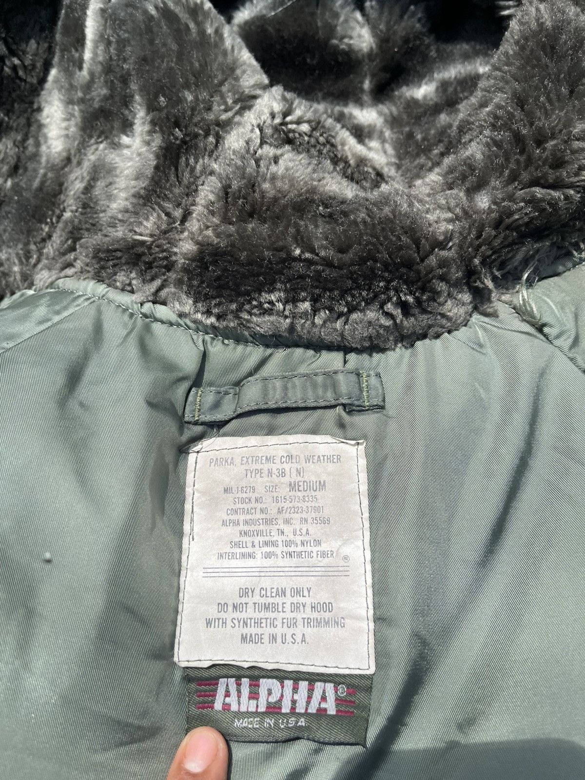 Alpha Industries Parka extreme Cold weather Type N-3B made USA Size US XL / EU 56 / 4 - 2 Thumbnail