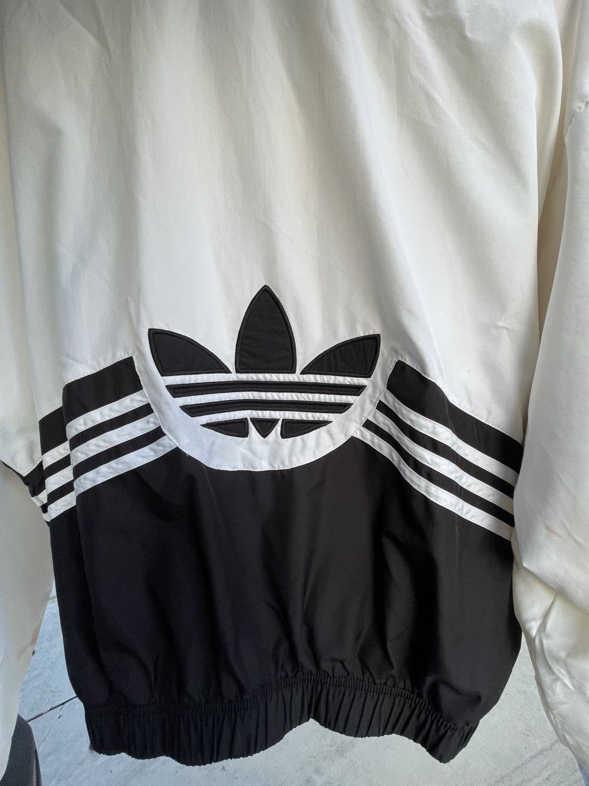 Adidas Vintage 90’s Adidas Windbreaker Jacket White Black Small Size US S / EU 44-46 / 1 - 8 Thumbnail