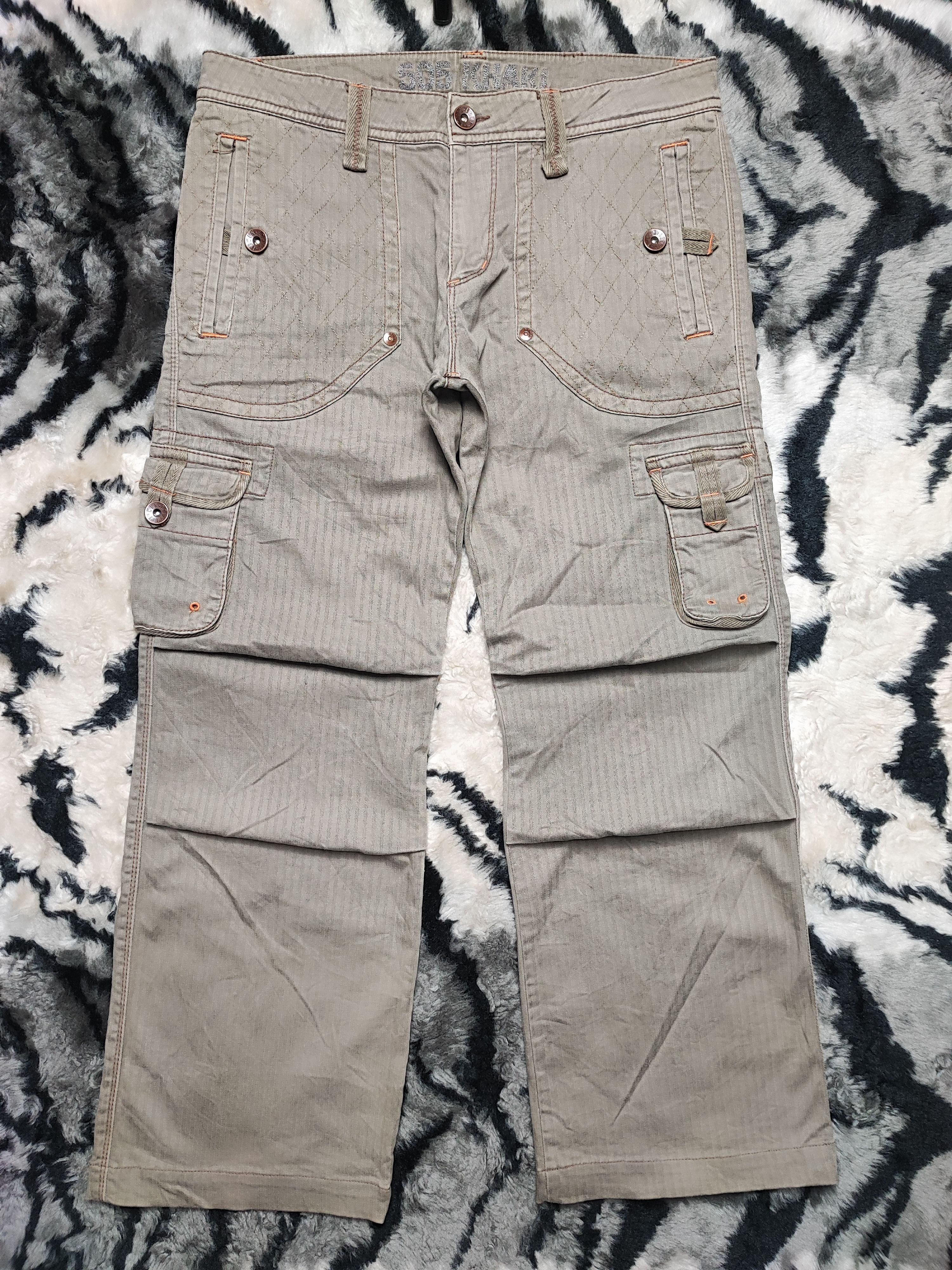 Edwin Edwin 505 Khakis Multipocket Pants Olive Green 34x28 Size US 34 / EU 50 - 3 Thumbnail