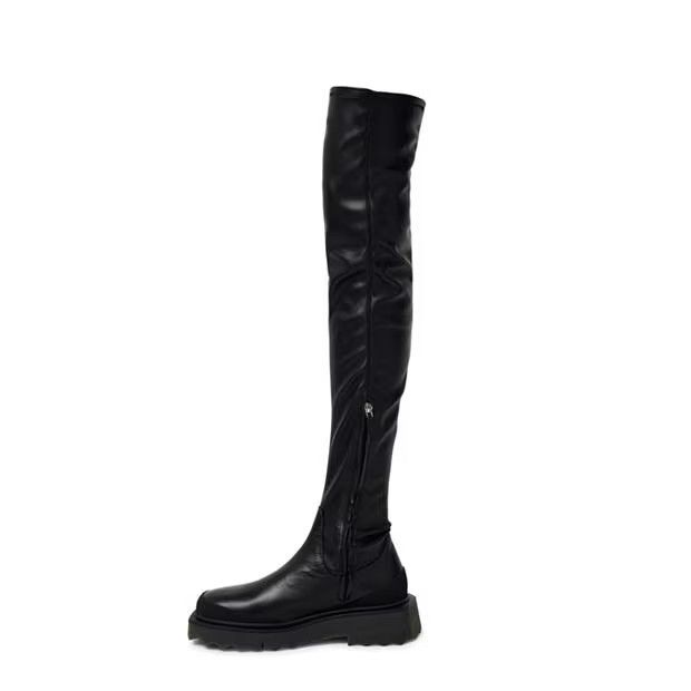 Off-White o1g2r1mq0125 Thigh High Boots in Black Size US 8 / IT 38 - 2 Thumbnail