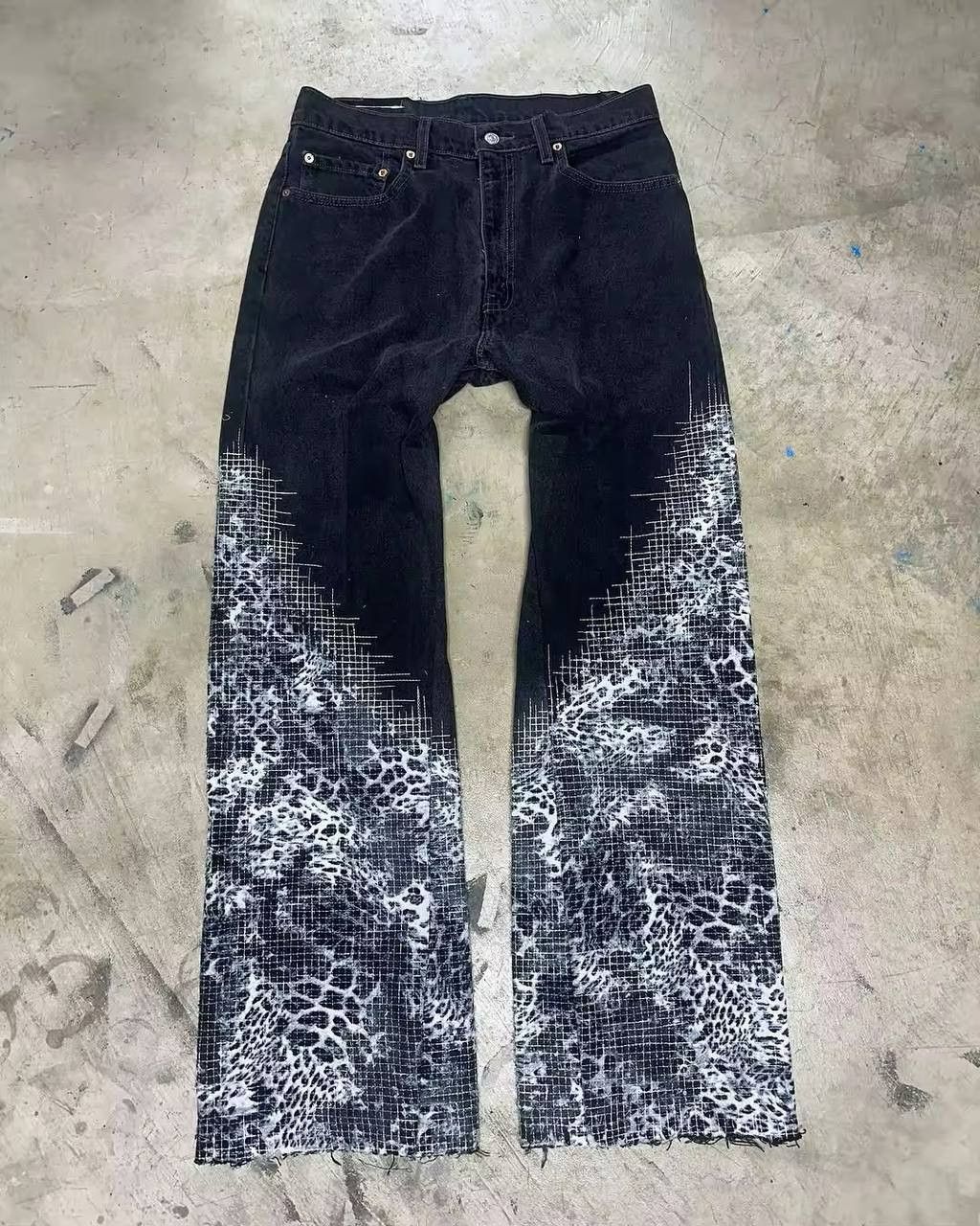 Japanese Brand × Vintage scratch jeans Size US 38 / EU 54 - 1 Thumbnail