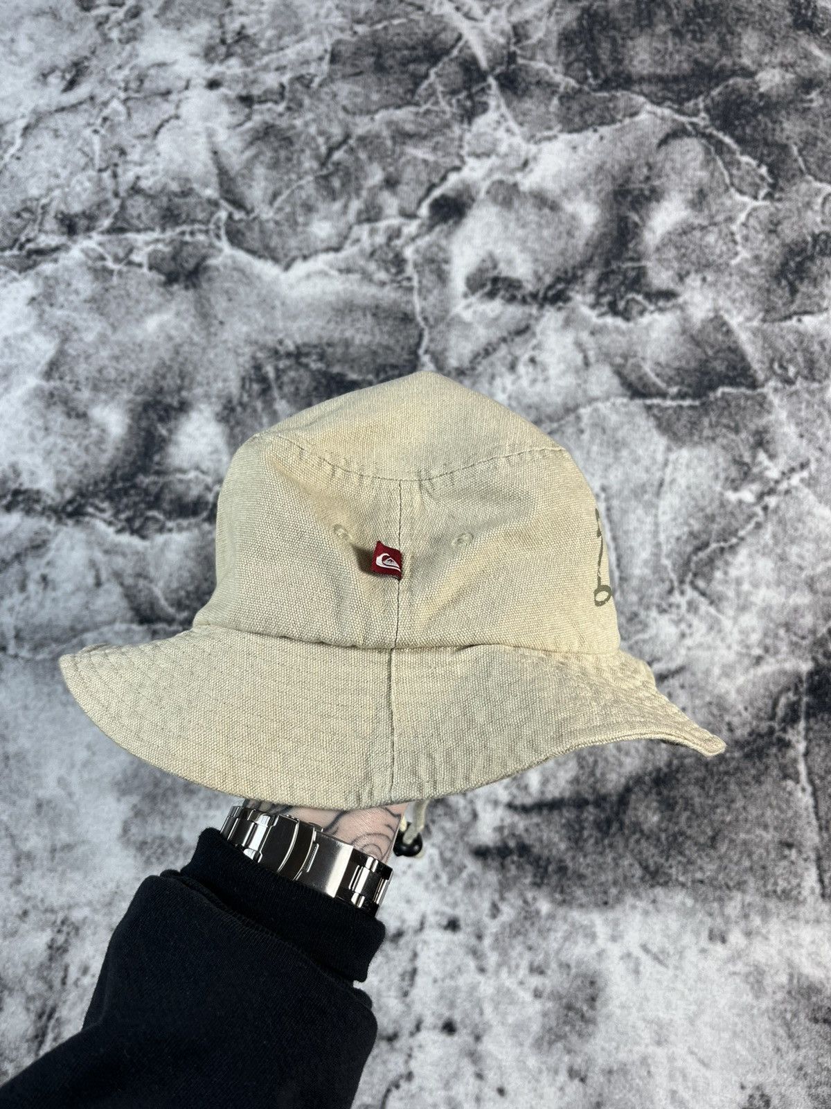 Quiksilver Vintage Quiksilver Bucket Hat Beige Surf Y2K Cotton Size ONE SIZE - 4 Thumbnail