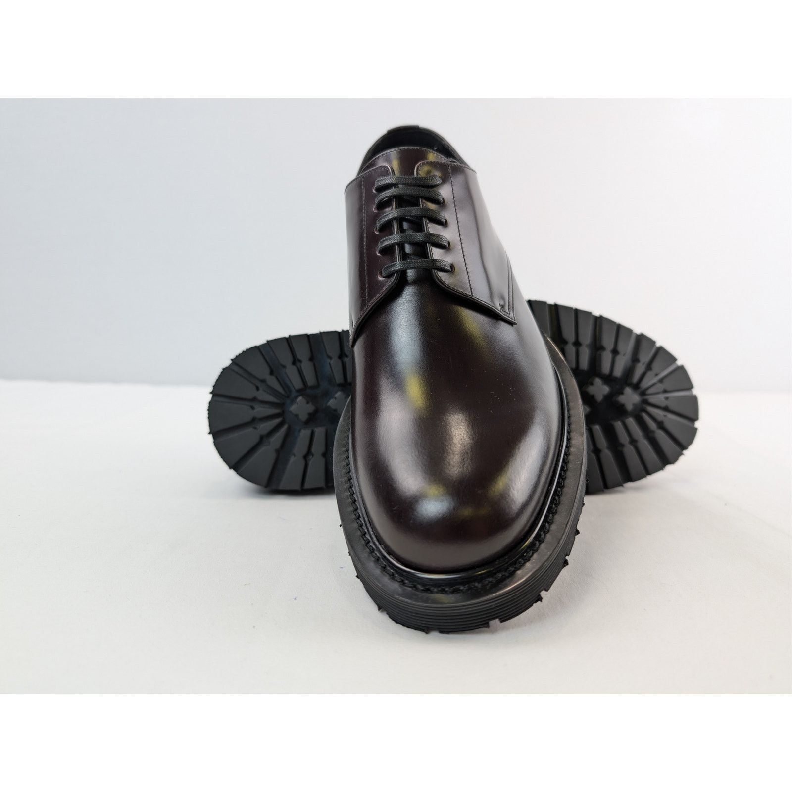 Saint Laurent Paris o1rshd1 Army 20 Derby Boots in Dark Wine (Burgundy) Size US 9 / EU 42 - 12 Thumbnail