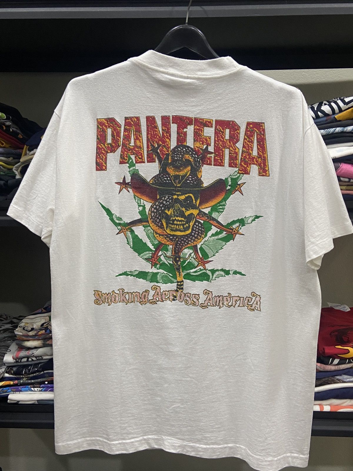 Band Tees × Vintage Vintage 1995s PANTERA ON TOUR America Metal Band T-SHIRT Size US L / EU 52-54 / 3 - 8 Thumbnail