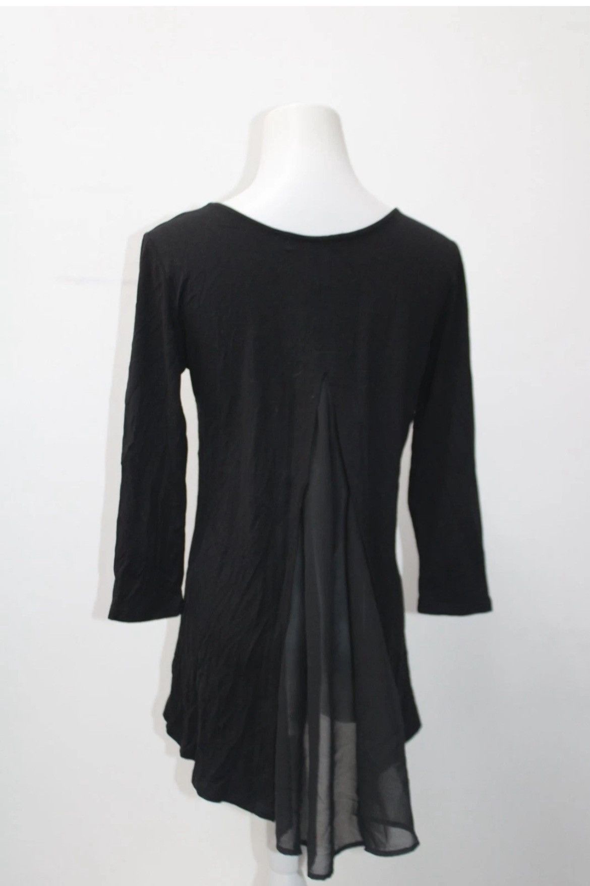 Other Black Hi-low Tunic with Sheer Peekaboo Back Size XL / US 12-14 / IT 48-50 - 1 Thumbnail
