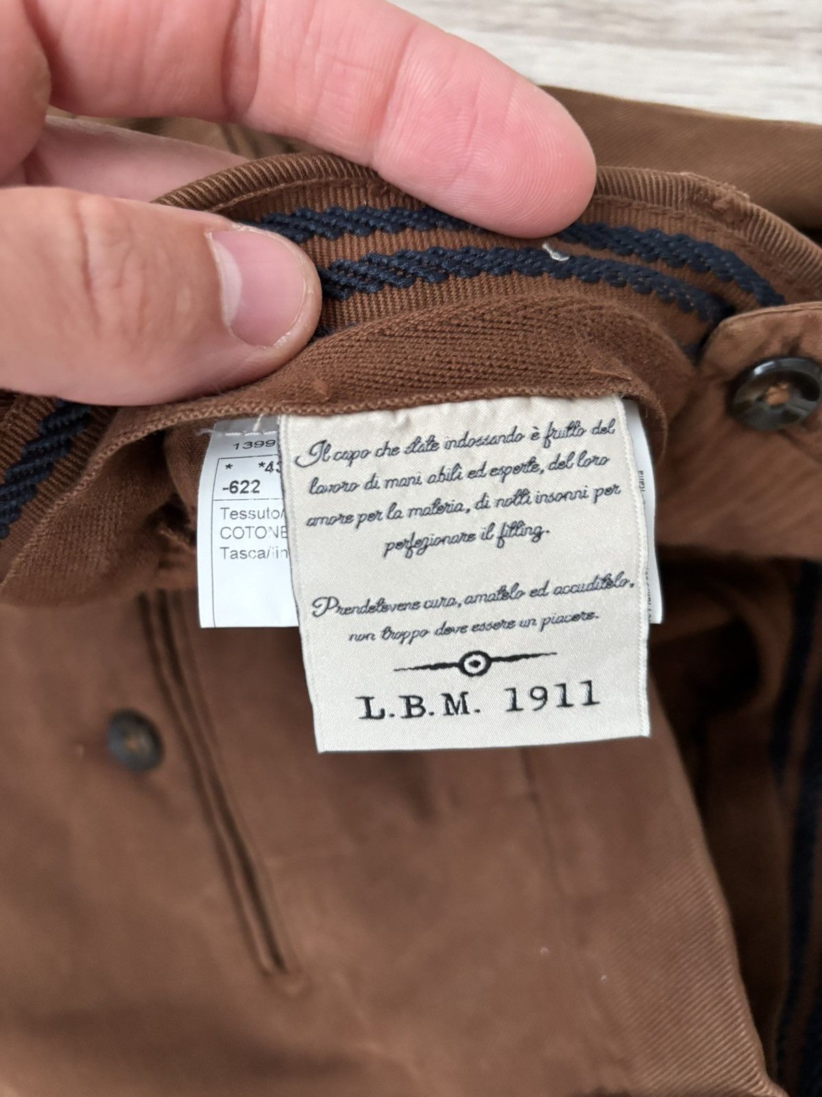 L.B.M. 1911 LBM 1911 brown pants model 8480 Size US 30 / EU 46 - 8 Thumbnail