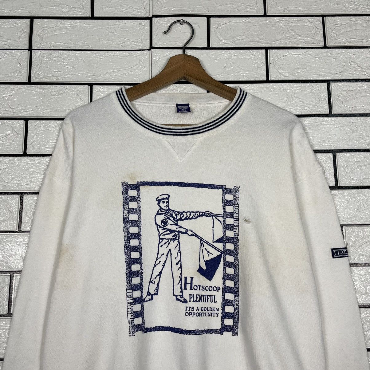 Japanese Brand Hotscoop Big Logo Crewneck Sweatshirt Size US M / EU 48-50 / 2 - 2 Thumbnail