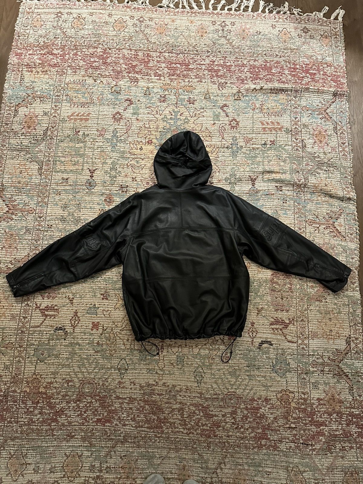 Goretex × Supreme Supreme Gore-Tex Leather Jacket Black Size US L / EU 52-54 / 3 - 3 Thumbnail