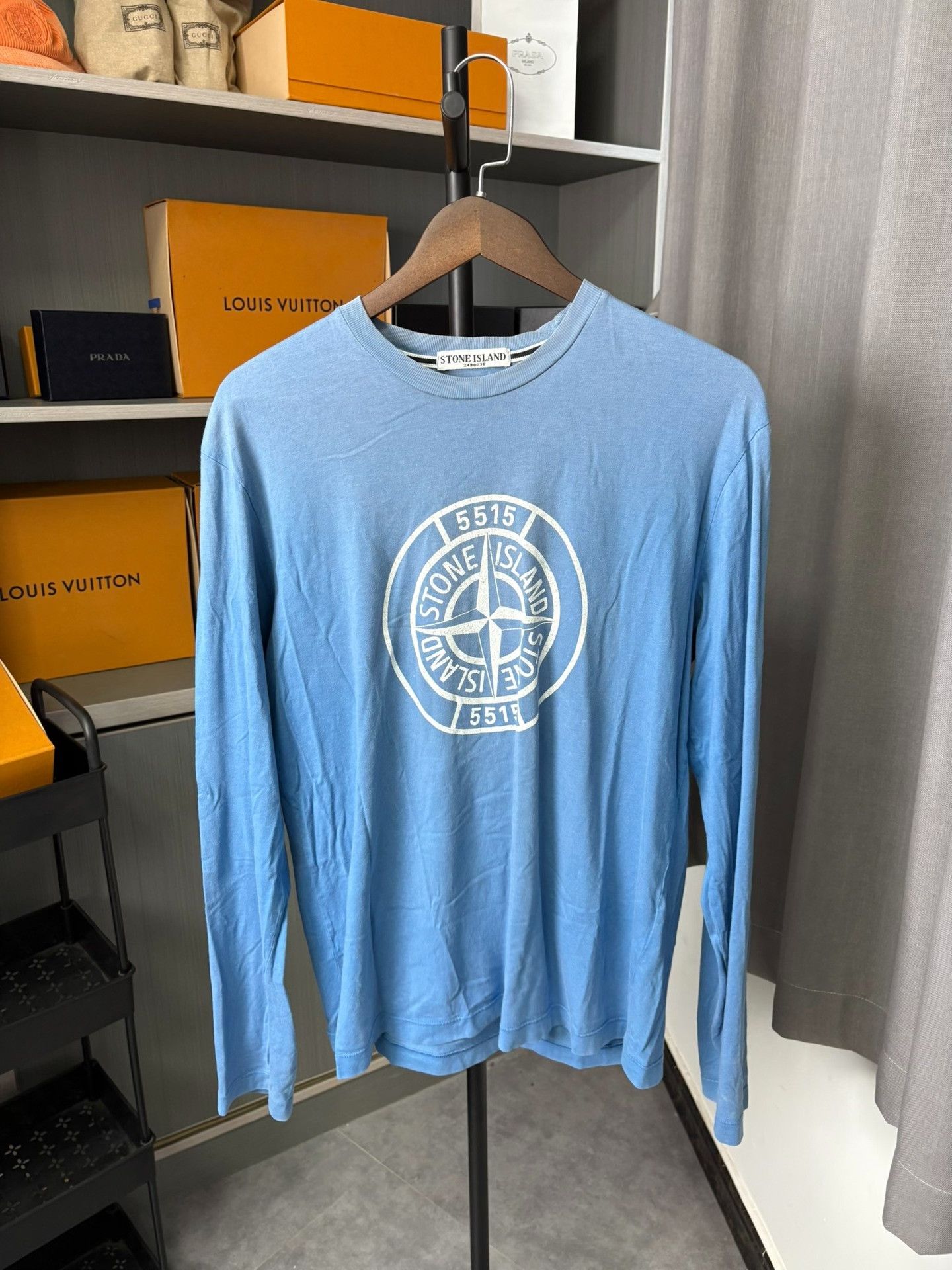 Stone Island Stone Island Blue T-Shirt L Men Size US L / EU 52-54 / 3 - 1 Thumbnail