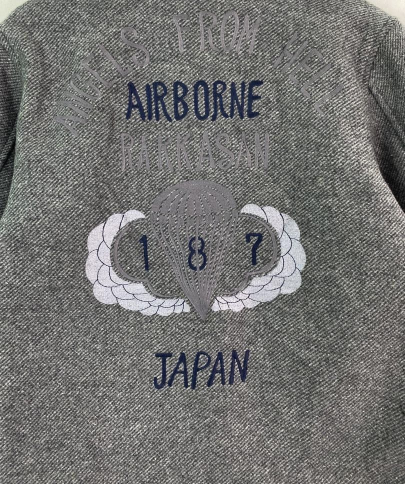 Japanese Brand HOUSTON chainstitch embroidered logo airbone squad jacket Size US M / EU 48-50 / 2 - 2 Thumbnail