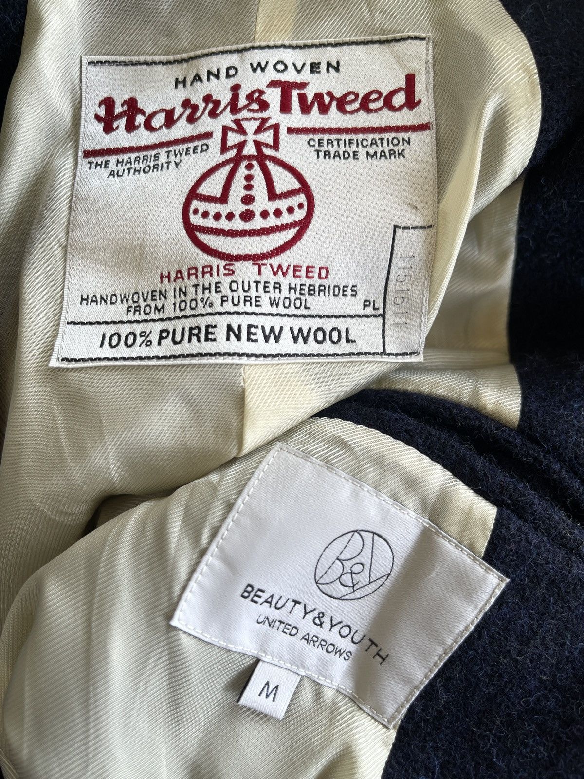 Harris Tweed Harris Tweed x Beauty Youth Hybrid Chester Coat Size M / US 6-8 / IT 42-44 - 7 Thumbnail