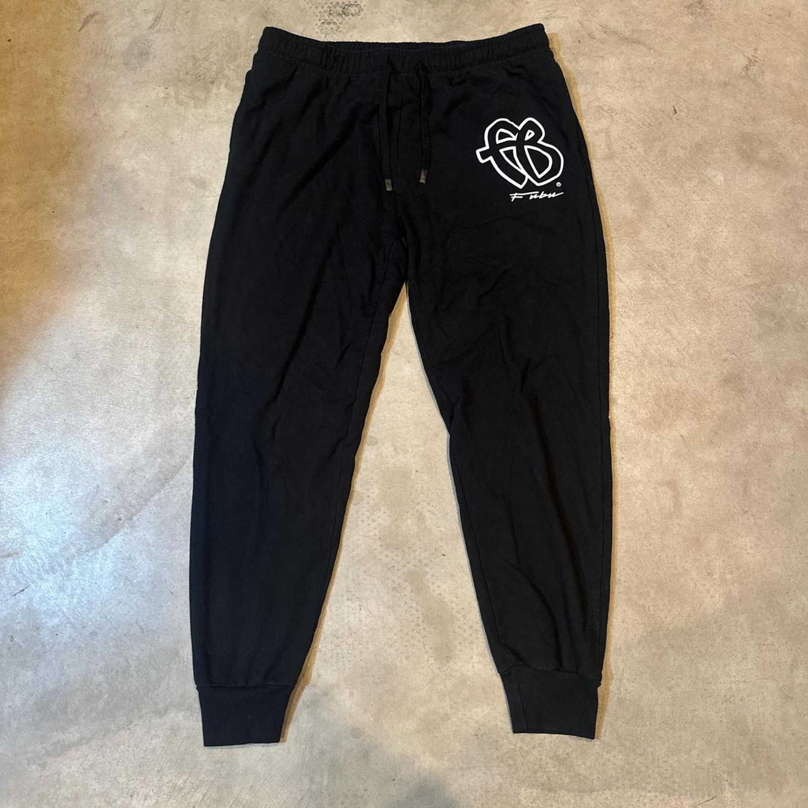 Fubu Vintage Y2K Black FUBU Jogger Sweatpants Size L Size US 36 / EU 52 - 1 Thumbnail