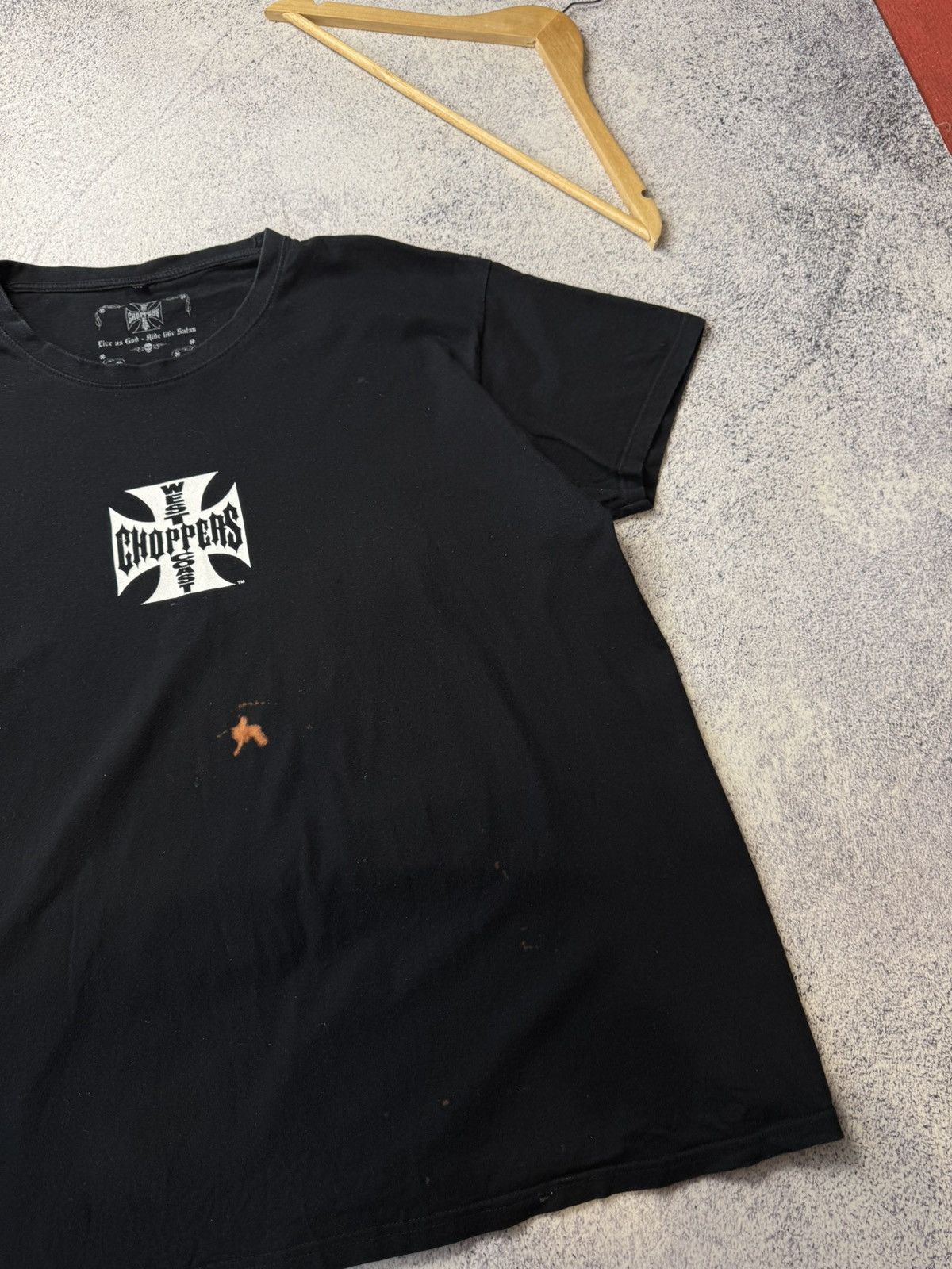 Vintage Vintage West Coast Choppers Black T-Shirt Paul Walker Size US XXL / EU 58 / 5 - 19 Thumbnail