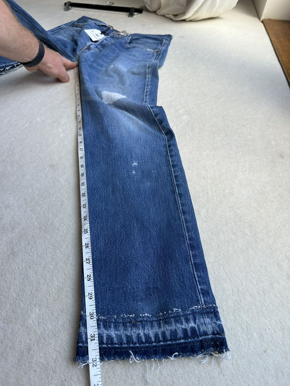 Gallery Dept. $535 Gallery Dept straight leg distressed jeans 30 x 32 Size US 30 / EU 46 - 10 Thumbnail