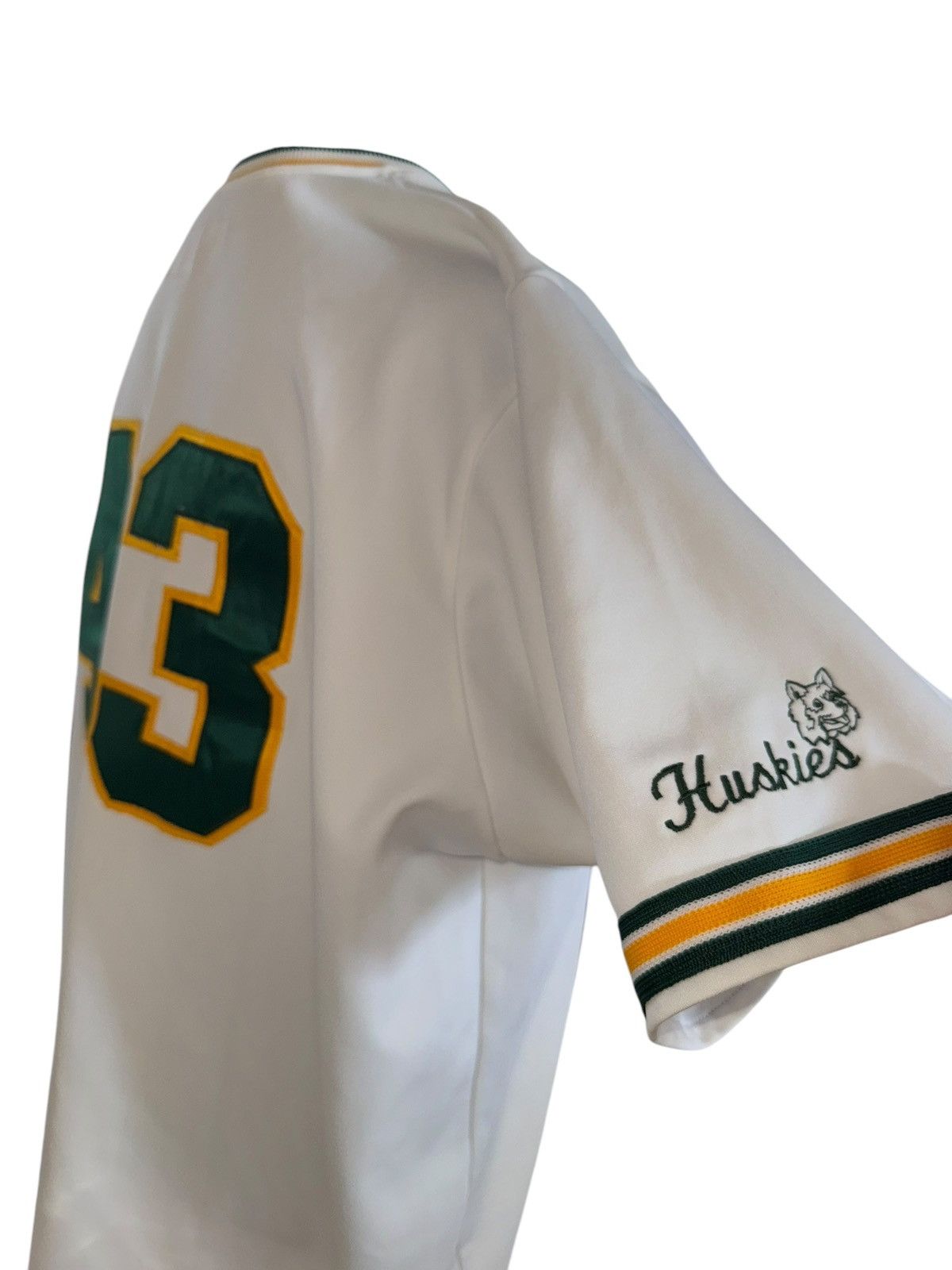 Vintage VTG 90s Made in USA HOOVER jersey in green and yellow sz 2xl Size US XXL / EU 58 / 5 - 5 Thumbnail