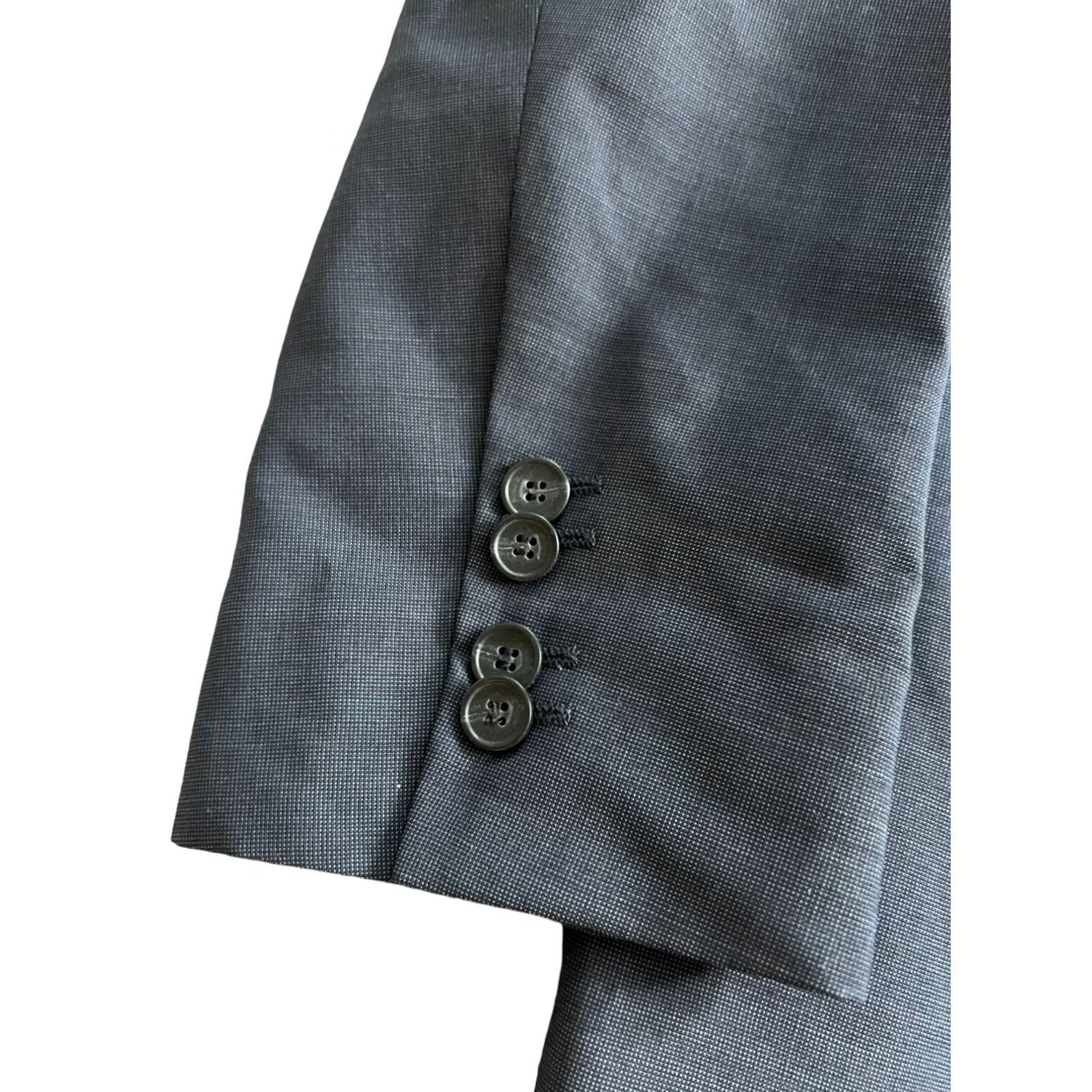 Hugo Boss Hugo Boss Mens Suit Jacket Blue 38 Long 2-Button Closure Long Sleeve Coat/Two-Button Jacket Size US M / EU 48-50 / 2 - 6 Thumbnail