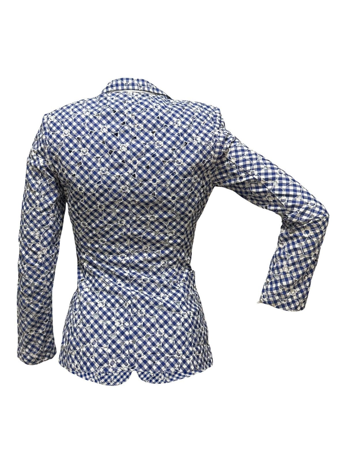 Junya Watanabe JUNYA WATANABE S/S 2009 Embroidered Gingham Blazer Jacket Size S / US 4 / IT 40 - 2 Thumbnail
