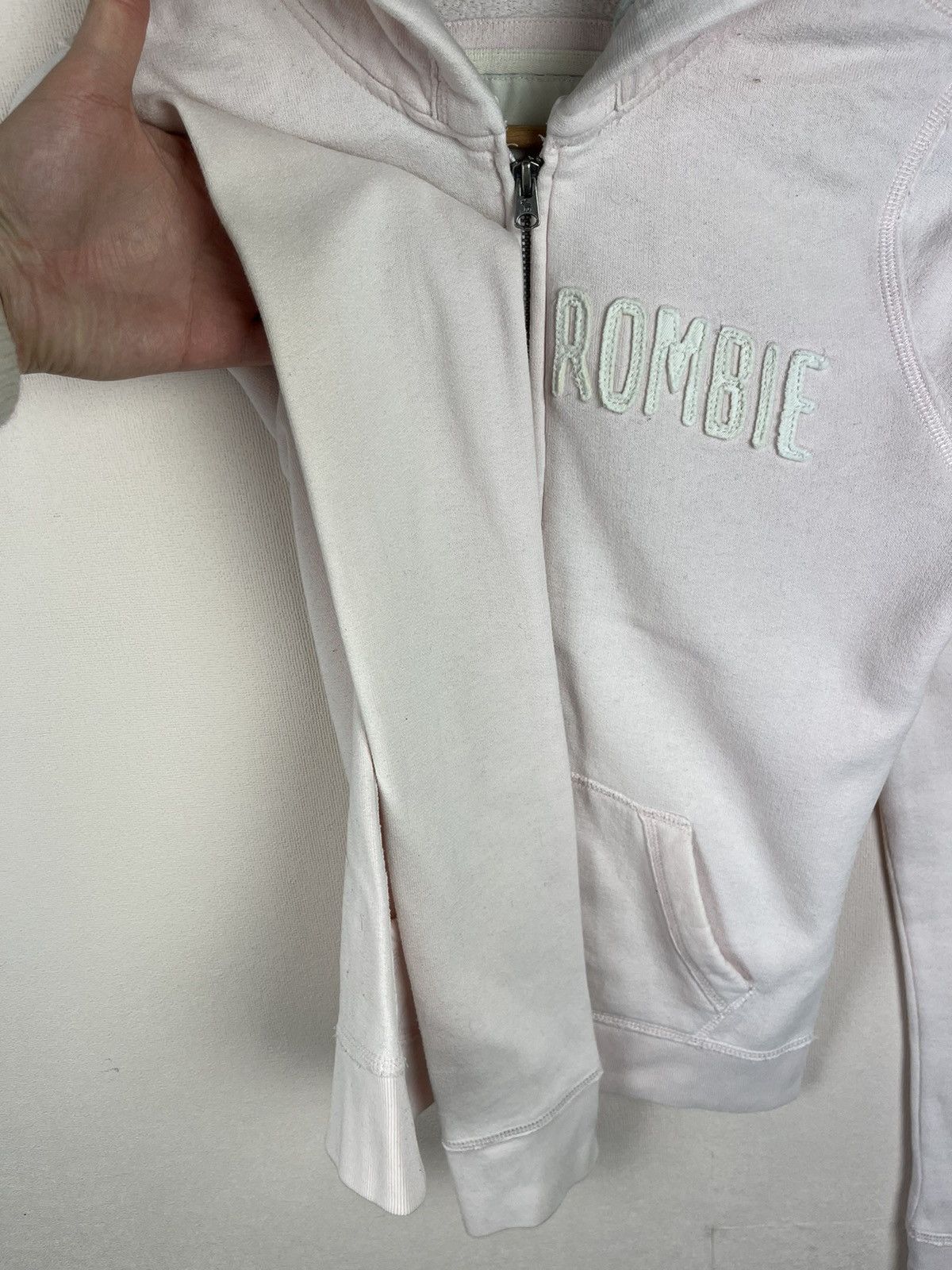 Abercrombie & Fitch Abercrombie & Fitch Y2K Muscle Women's Zip Up Hoodie White Size XL / US 12-14 / IT 48-50 - 4 Thumbnail