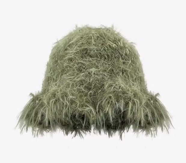 Japanese Brand Retro Plush Knitted Thread Bucket Hat Size ONE SIZE - 1 Thumbnail