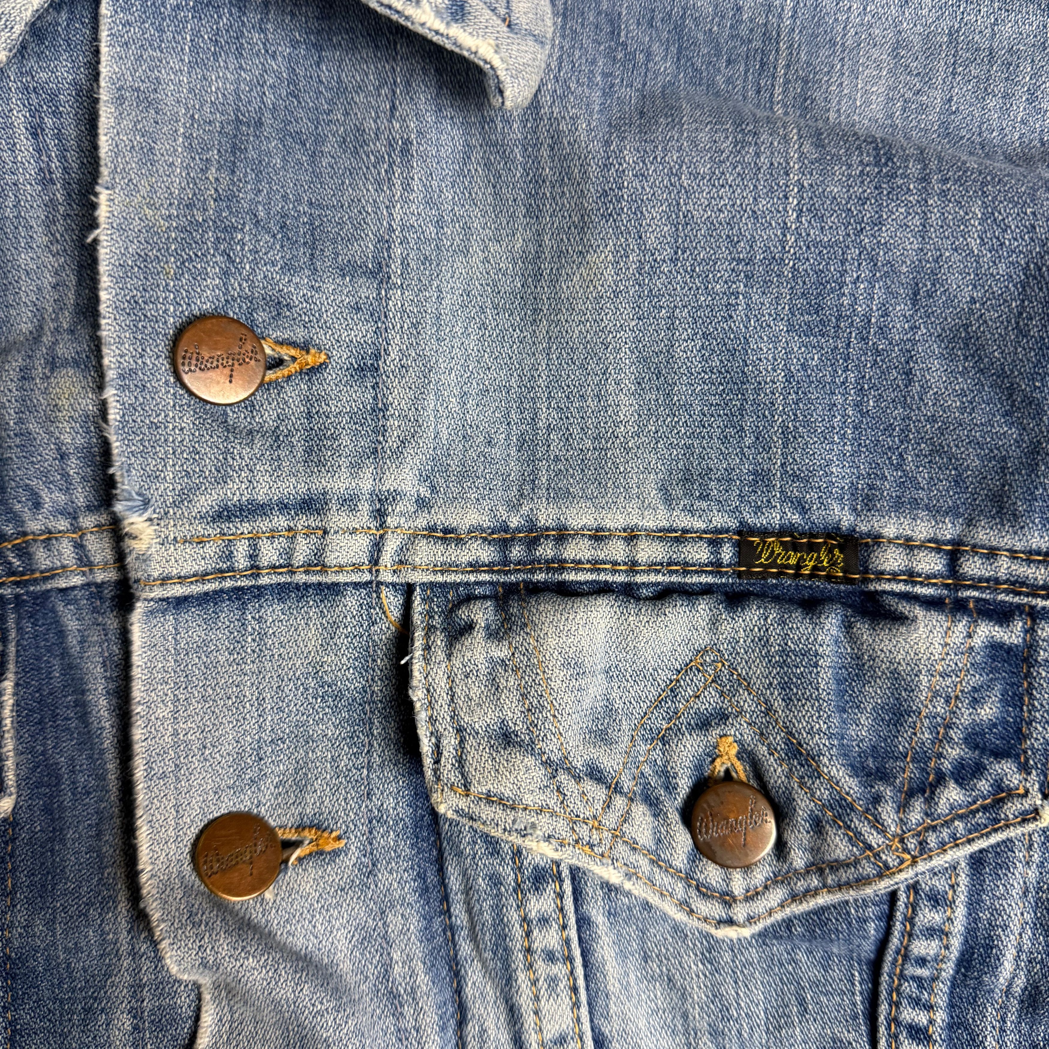 Wrangler Vintage 70s Wrangler Denim Jacket Size US S / EU 44-46 / 1 - 3 Thumbnail