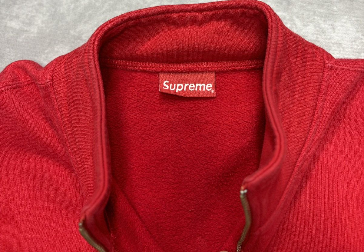 Supreme Supreme Logo Piping Half Zip Sweatshirt Red (SS18) Size US M / EU 48-50 / 2 - 4 Thumbnail