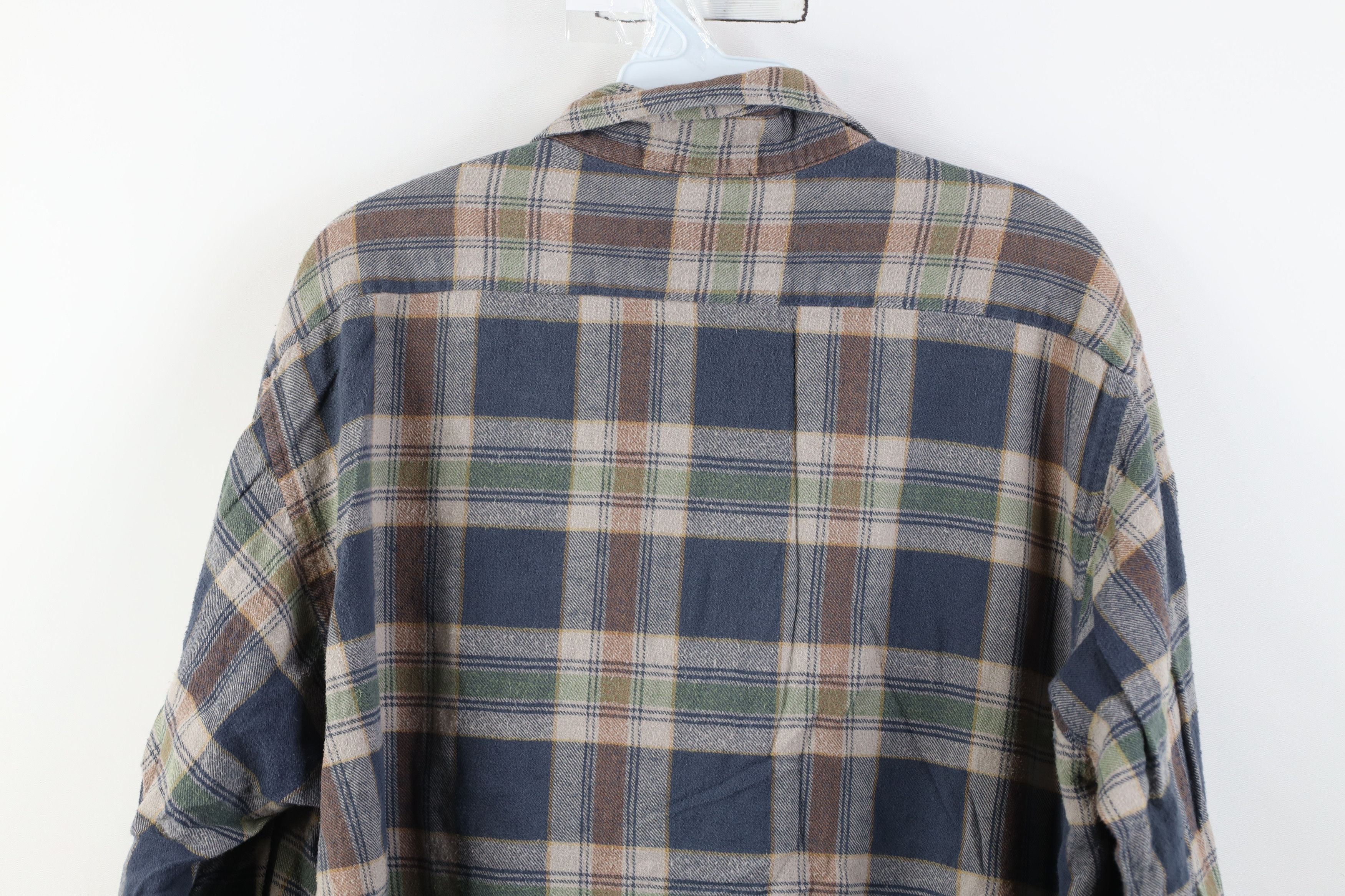 Vintage Vintage 90s Streetwear Button Shirt Plaid Earth Tone Size US XL / EU 56 / 4 - 10 Thumbnail