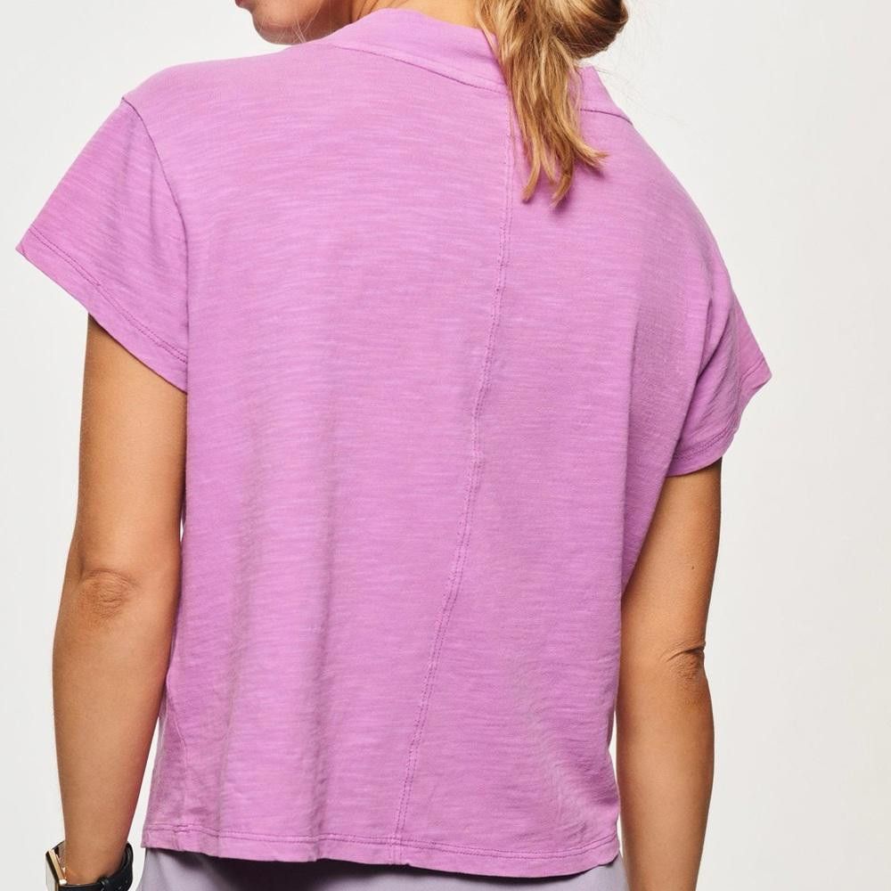 Designer Pilcro by Athropologie Boxy Plunge V-Neck Tee T Shirt Medium Size M / US 6-8 / IT 42-44 - 3 Thumbnail