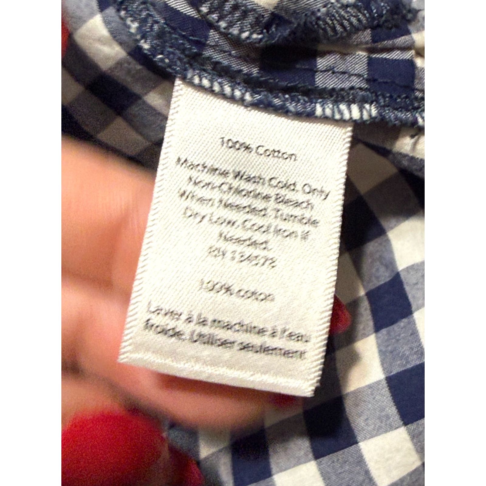 Vineyard Vines VINEYARD VINES Dress Shirt Dress 2 Blue White Checkered Womens 1/4 Button Short Sleeve Vintage: No Size XS / US 0-2 / IT 36-38 - 7 Thumbnail