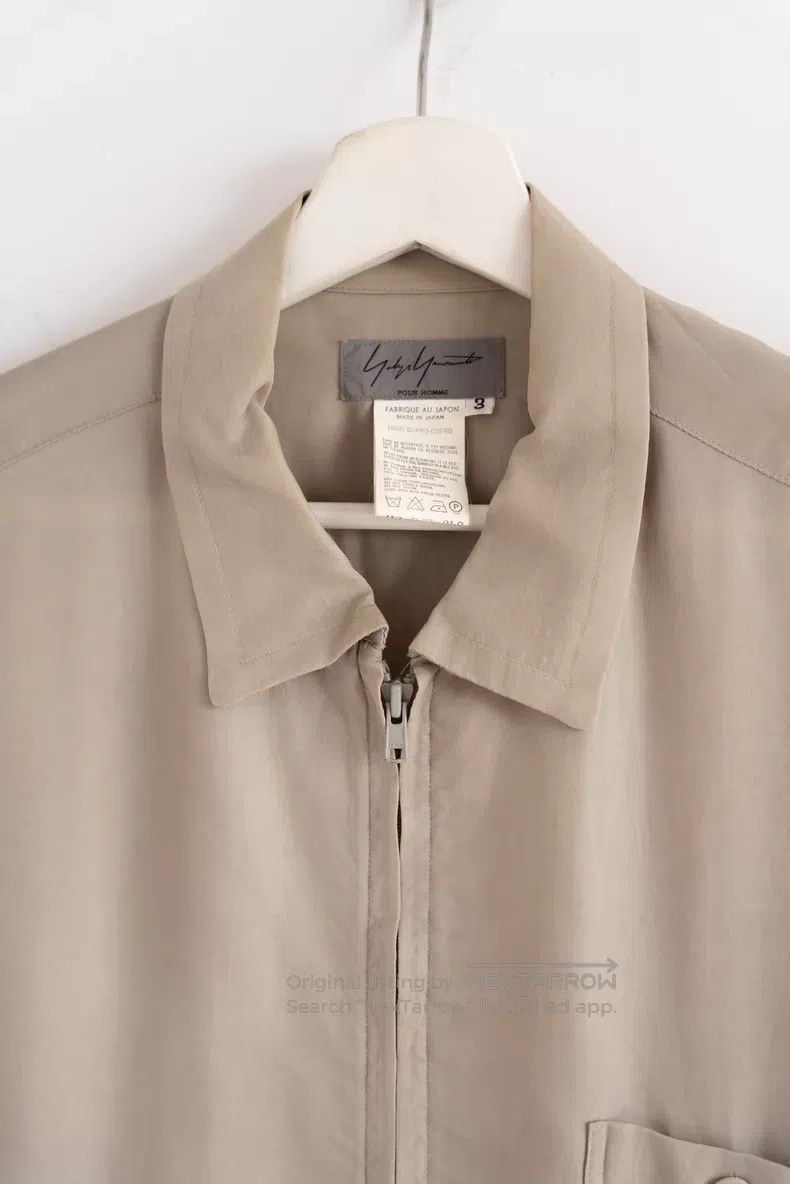 Yohji Yamamoto Yohji Yamamoto 04ss earth-colored cuprammonium zipper shir Size US L / EU 52-54 / 3 - 3 Thumbnail
