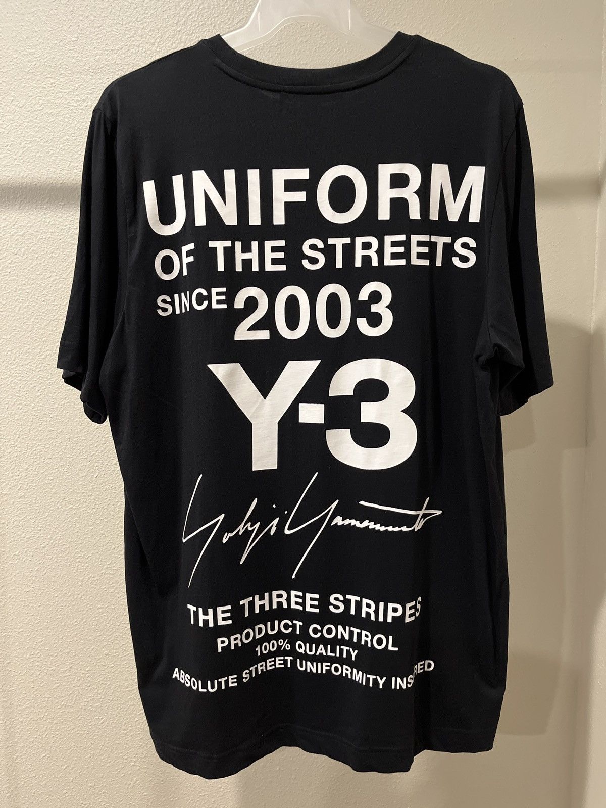 Y-3 Y-3 2003 Uniform of the Street T-Shirt Size US L / EU 52-54 / 3 - 1 Thumbnail