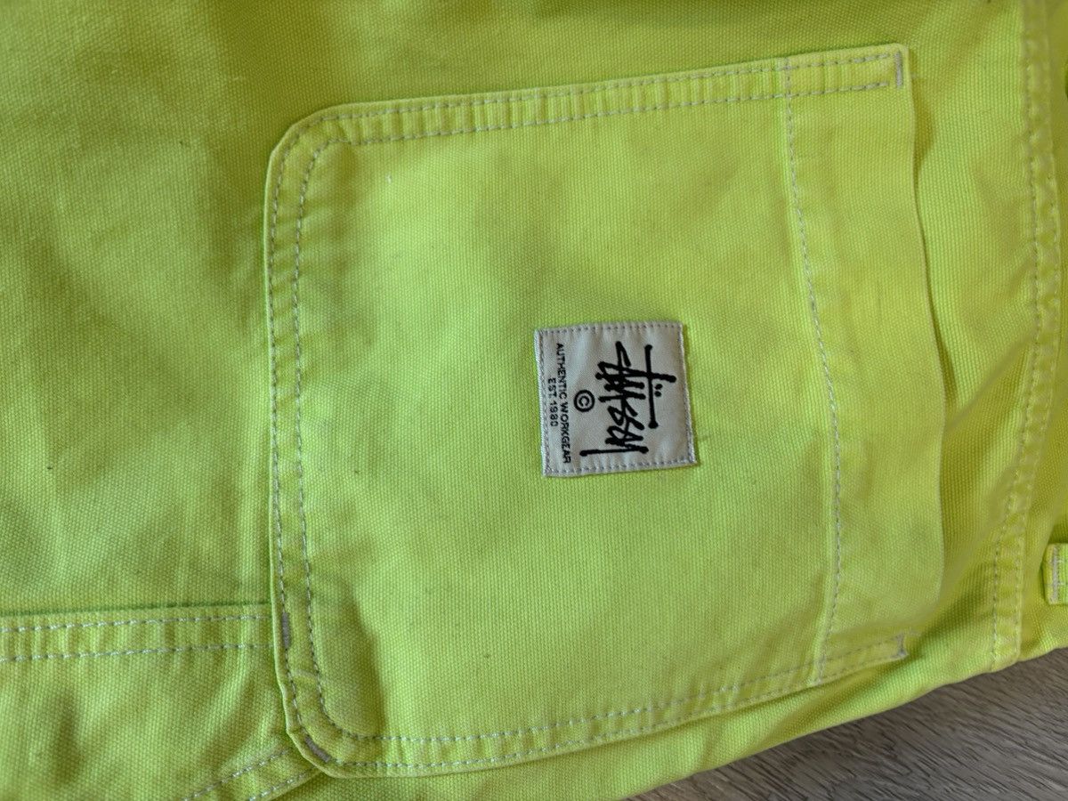 Stussy Stussy Dyed Canvas Work Pant 'Neon' Size US 28 / EU 44 - 3 Thumbnail