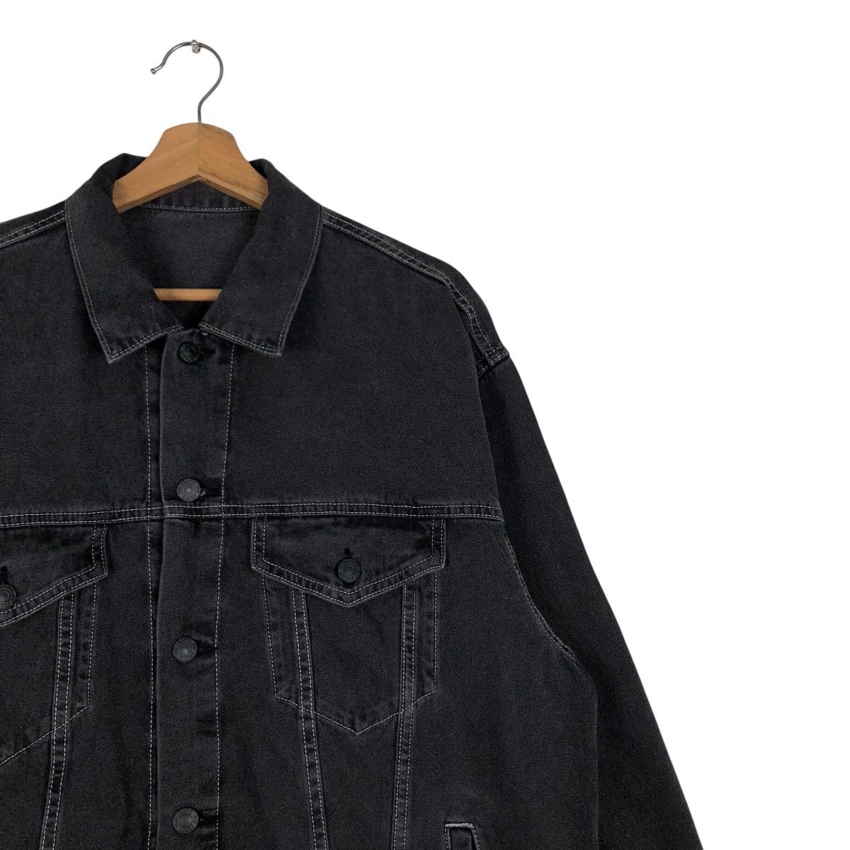 Vintage 📌Vintage Trucker Denim Jacket Biker Gu Japan Issey Miyake Size US L / EU 52-54 / 3 - 7 Thumbnail