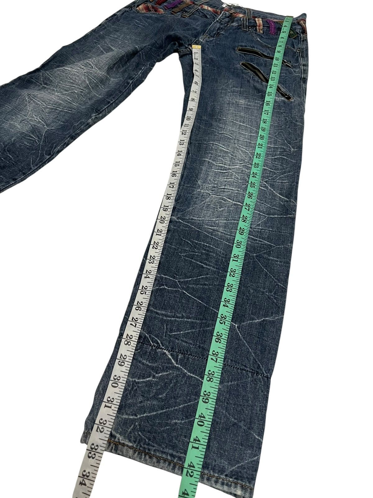 Japanese Brand VINTAGE NYLAUS JAPAN DOUBLE WAIST CLAWMARK JEANS PPFM STYLE Size US 31 - 12 Thumbnail