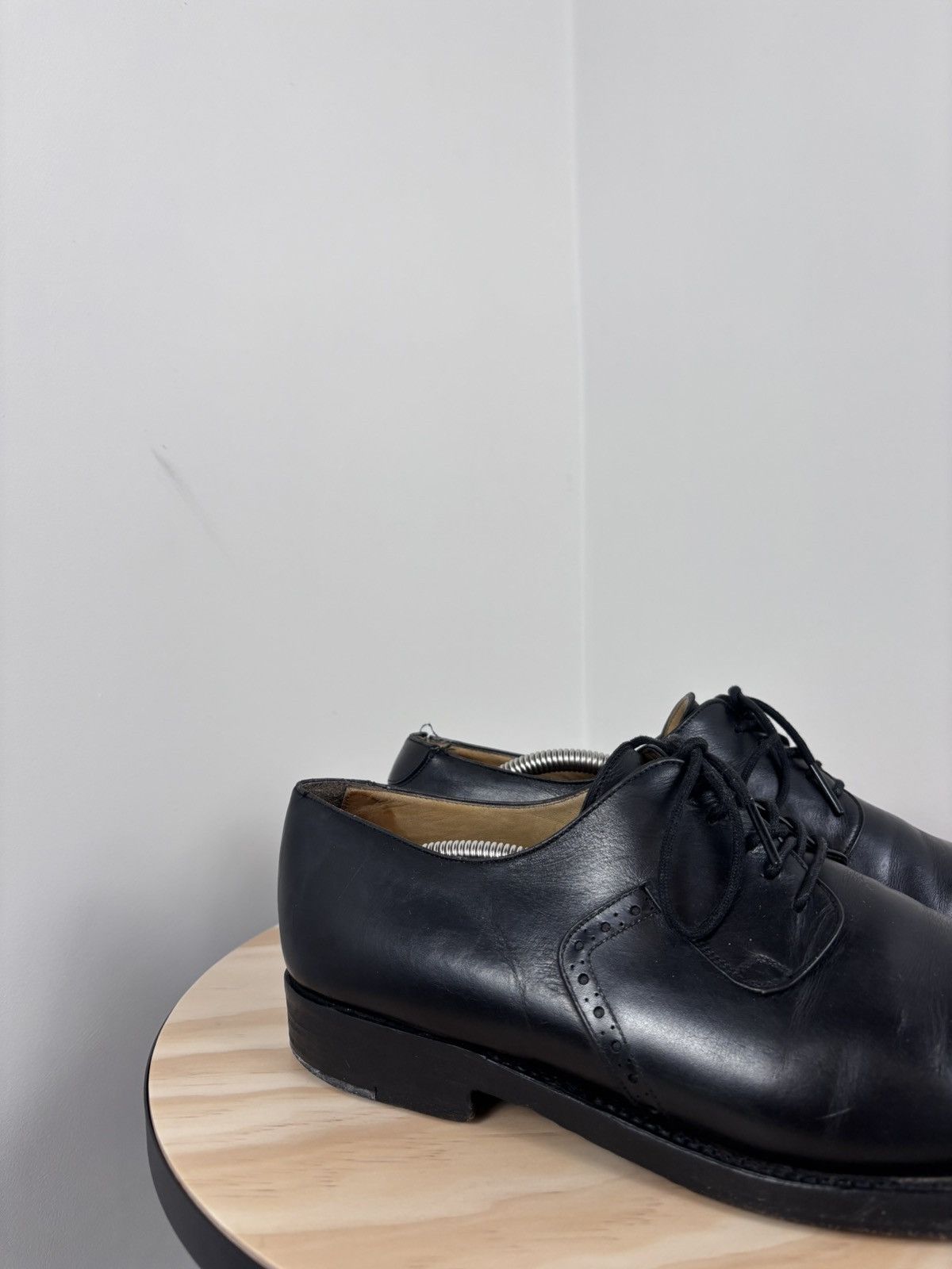 Handmade Regain Handmade Men’s Black Leather Oxford Dress Shoes Size US 9 / EU 42 - 2 Thumbnail