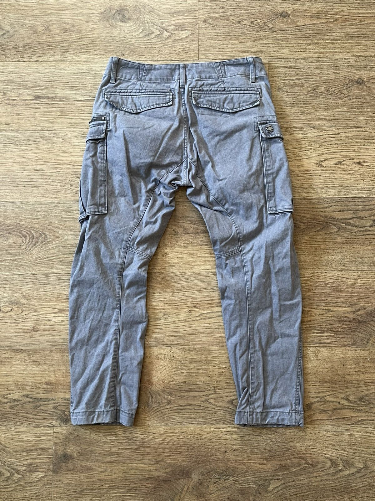 G-Star G-Star Rovic Zip 3D Regular Tapered Gray Cargo Pants Size US 31 - 10 Thumbnail