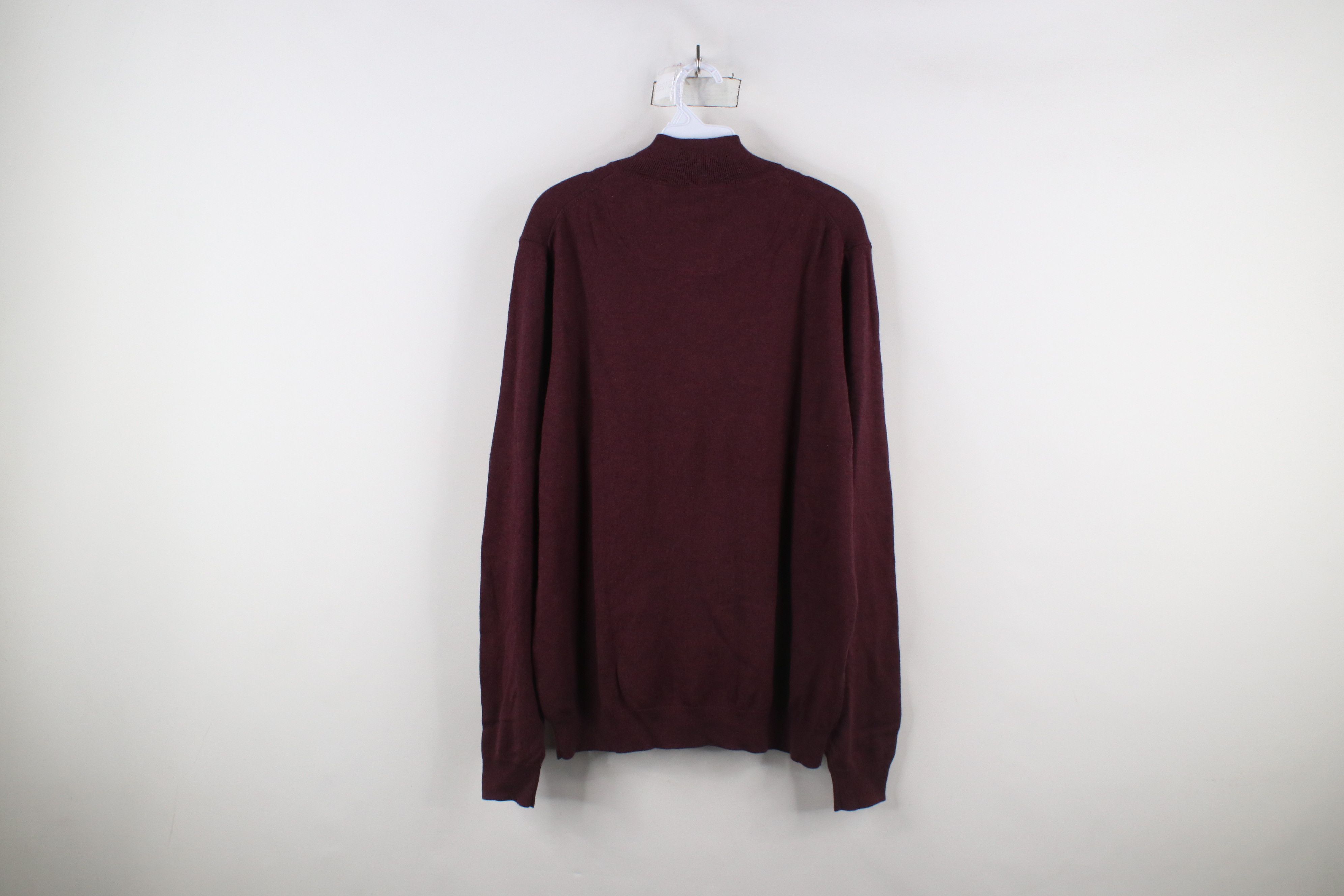 Vintage New Nordstrom Cotton Cashmere Knit Half Zip Pullover Sweater Size US L / EU 52-54 / 3 - 7 Thumbnail