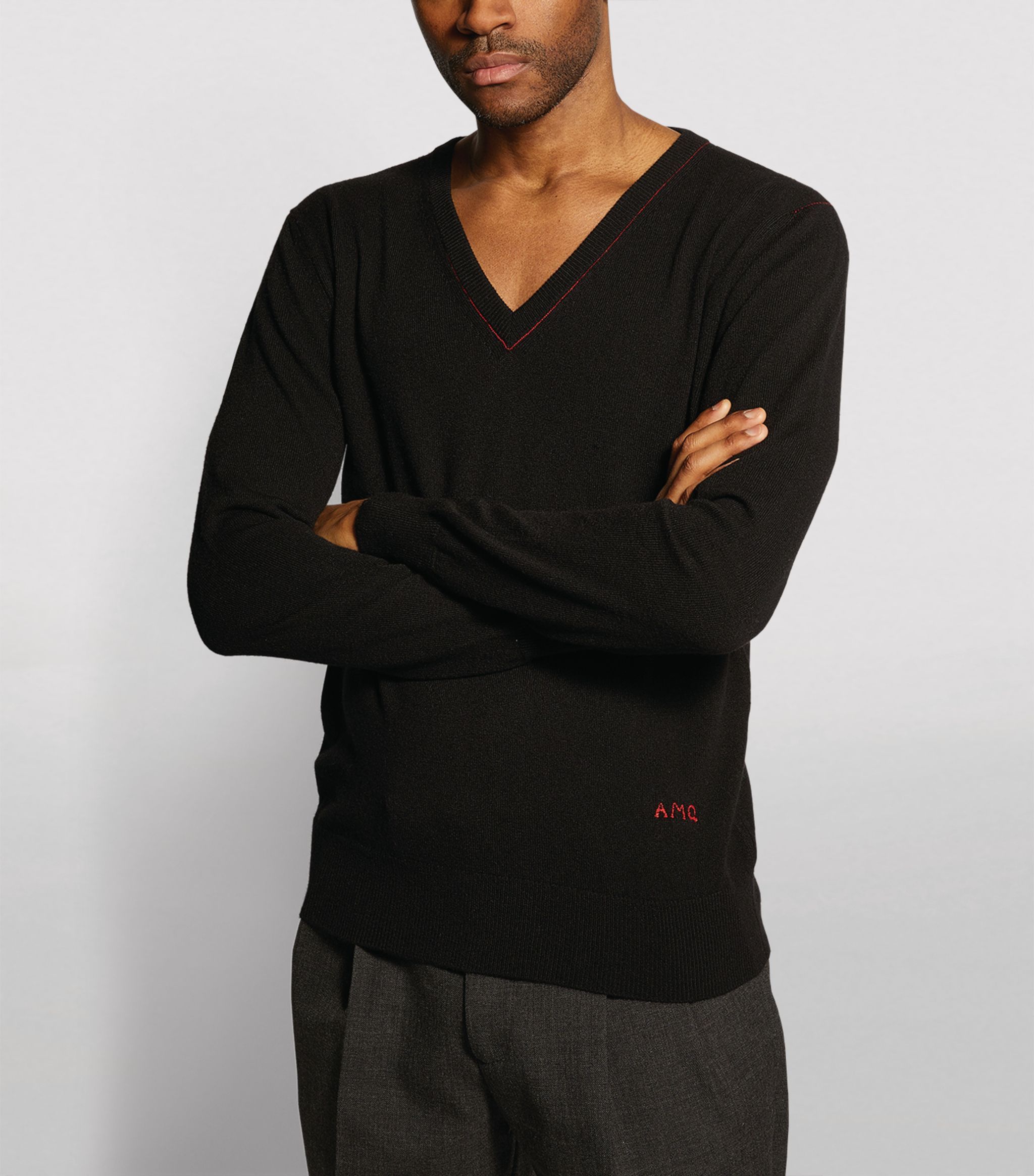 Alexander McQueen o1y1024 Cashmere Sweater Blend in Black Size US M / EU 48-50 / 2 - 2 Thumbnail