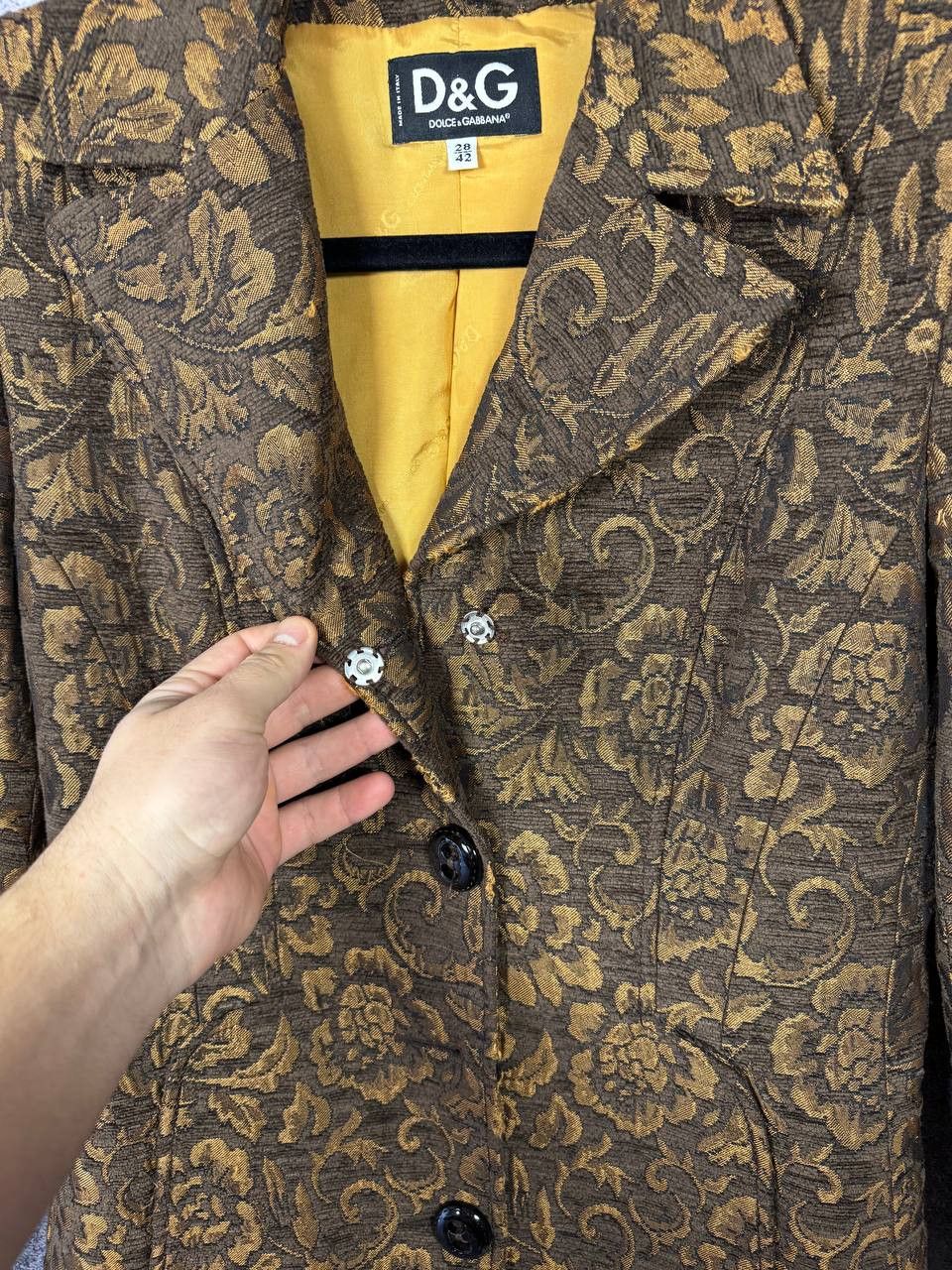 Dolce & Gabbana × Vintage Vintage Dolce Gabbana Retro Paisley Print Woman Coat 28/42sz Size M / US 6-8 / IT 42-44 - 13 Thumbnail