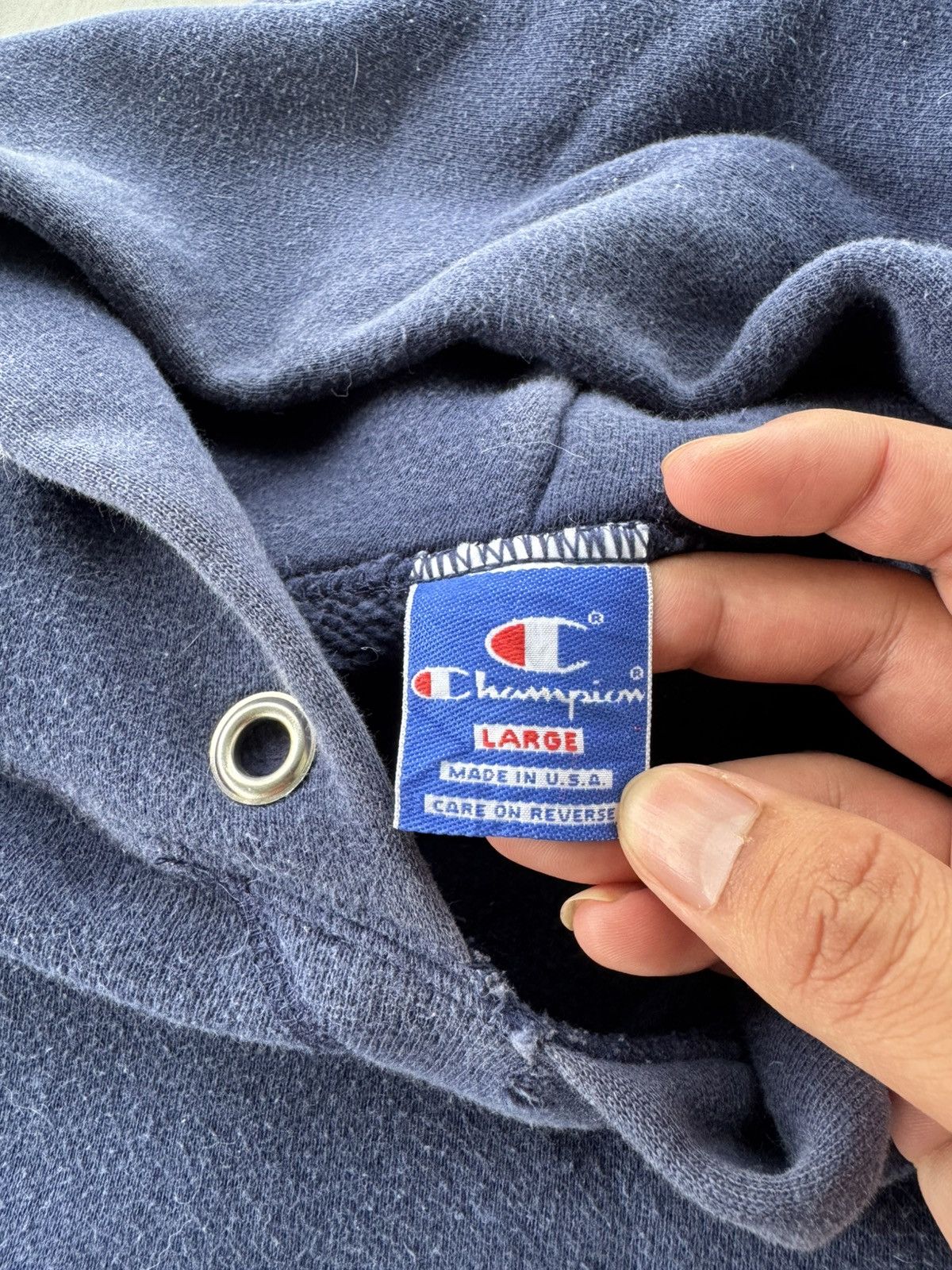 Champion × Vintage 90s CHAMPION HOODIE Size US L / EU 52-54 / 3 - 5 Thumbnail