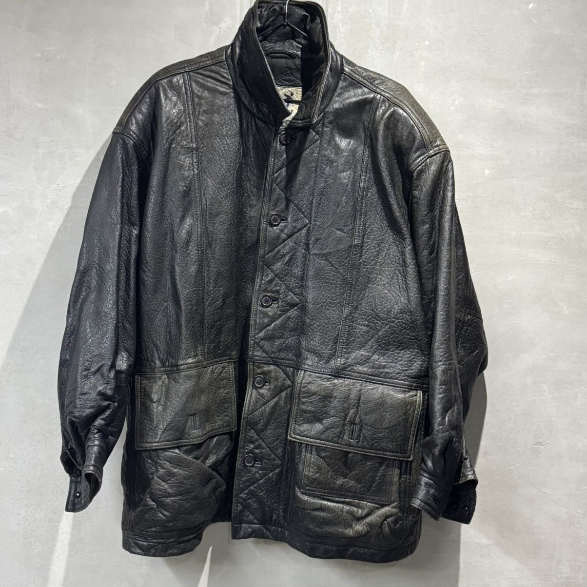 Hai Sporting Gear VINTAGE 80s HAI SPORTING GEAR ISSEY MIYAKE LEATHER JACKET Size US L / EU 52-54 / 3 - 23 Thumbnail