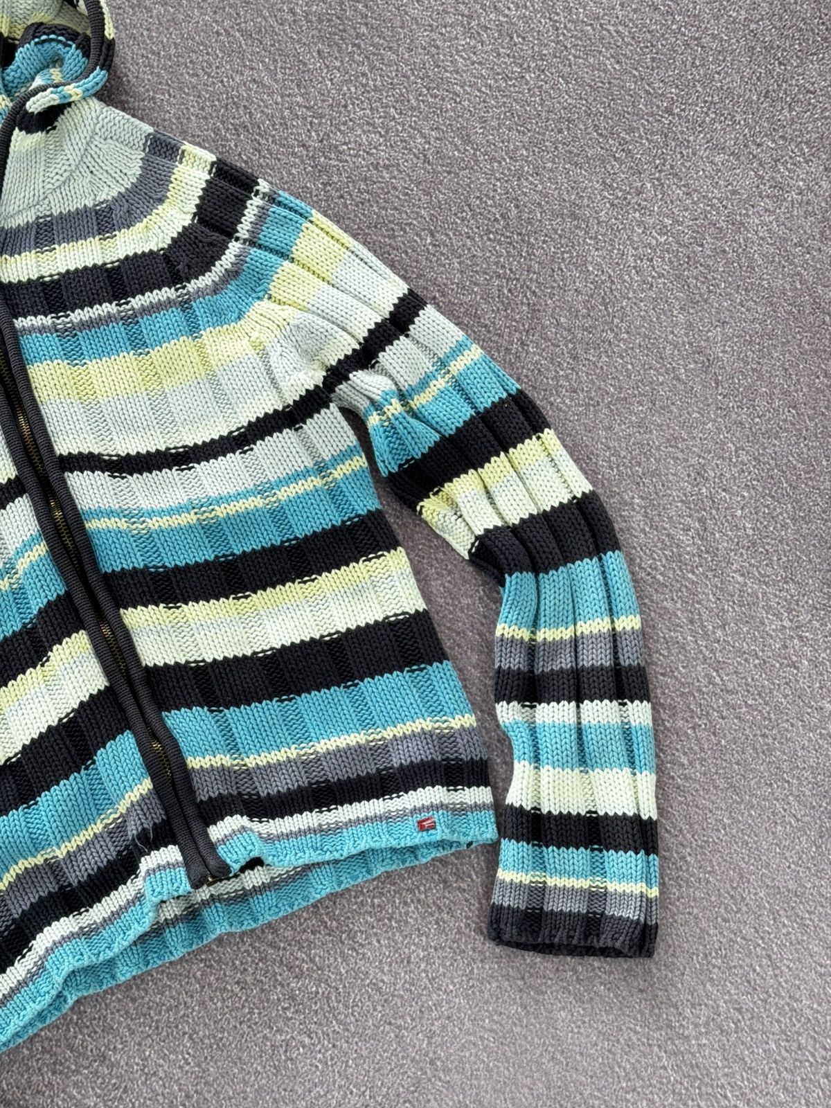 Japanese Brand Japanese Brand Y2K Knitting Zip-Up Hoodie Size M / US 6-8 / IT 42-44 - 6 Thumbnail