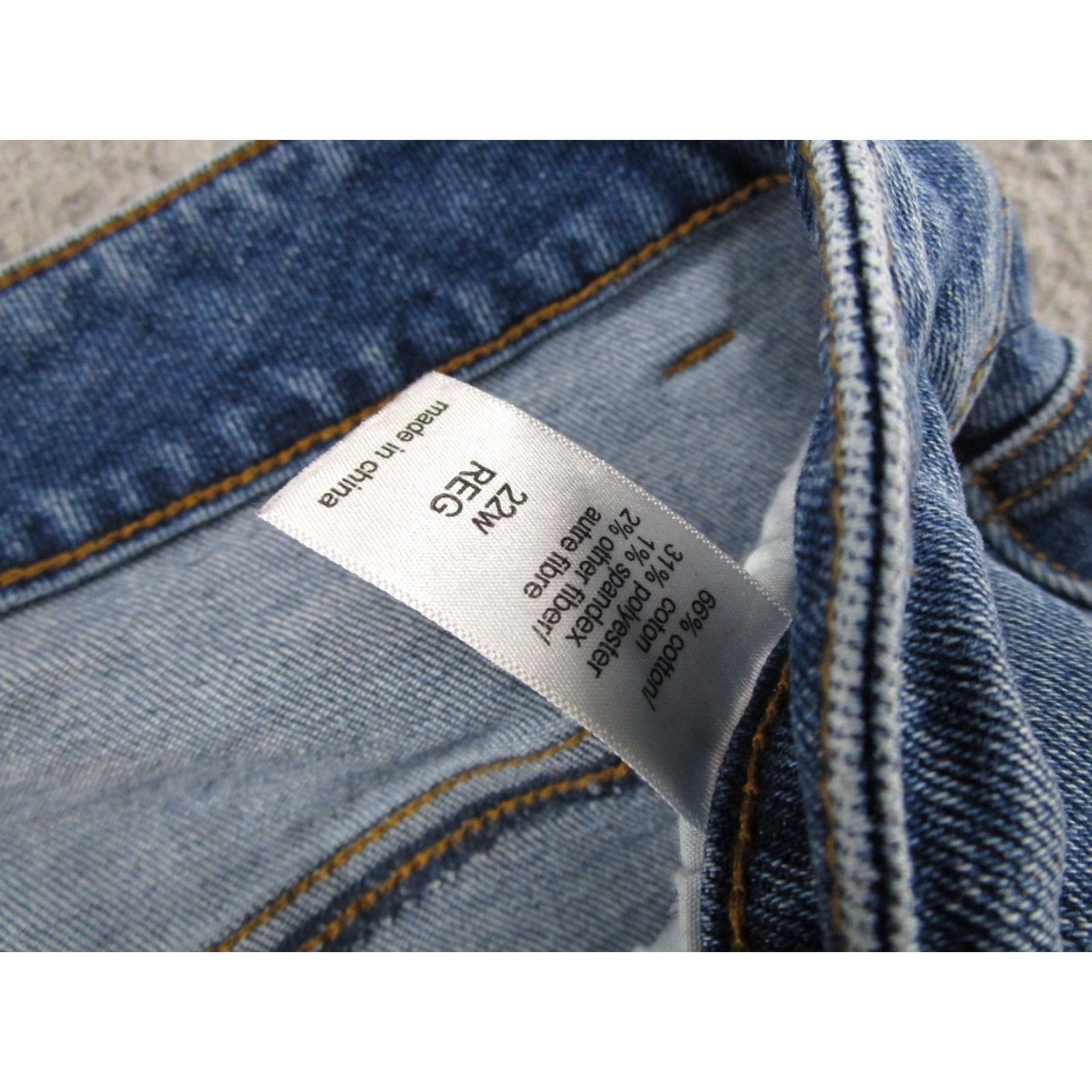 Vintage Maurices Women's Jeans Button Fly High Rise Blue Stretch Denim Ankle SZ 22W Read Size 40" / US 18 - 6 Thumbnail