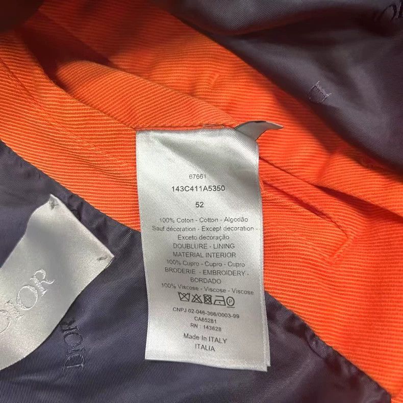 Dior Dior Orange Work Jacket with Hood-2506 Size US L / EU 52-54 / 3 - 6 Thumbnail